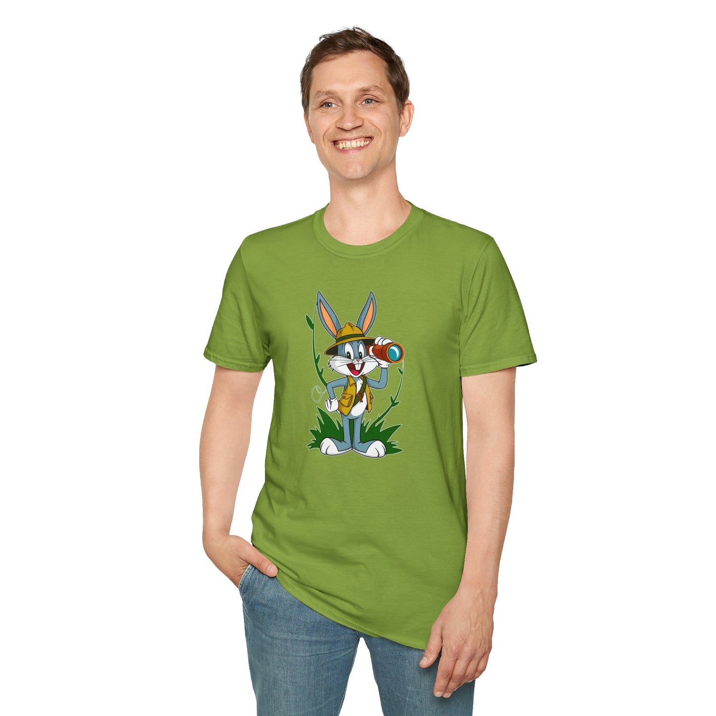 Bugs Bunny T Shirt Unisex Softstyle Gildan 64000 Cartoon Animation Graphic Tee Design