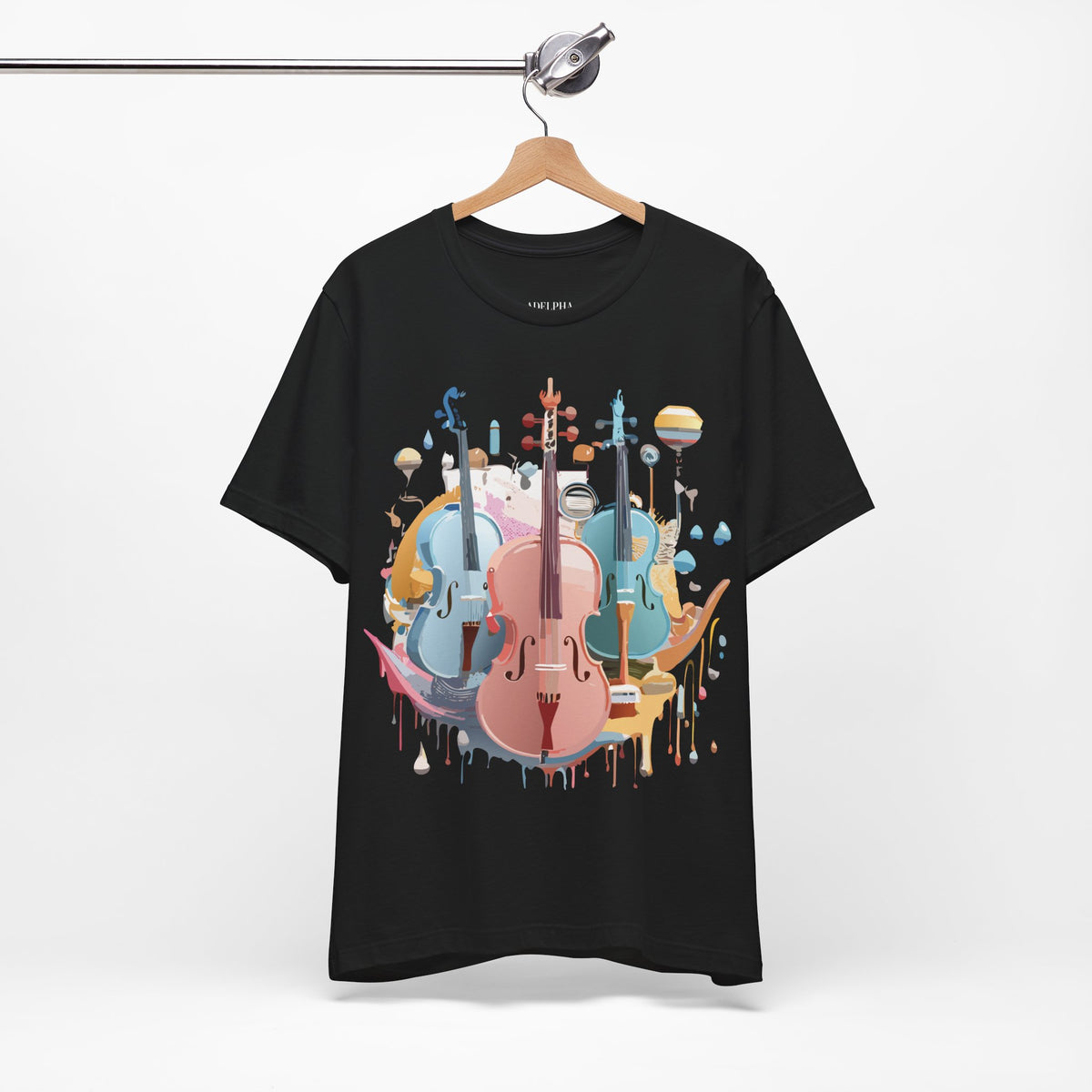 Music Graphic Unisex Cotton Bella+Canvas Tee with Art Design m103