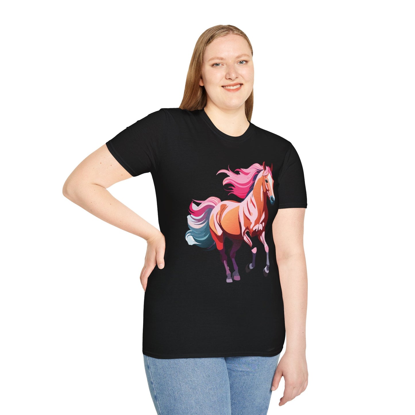 Horse Shirt Gildan Softstyle Tee Unisex 100 Percent Ring Spun Cotton
