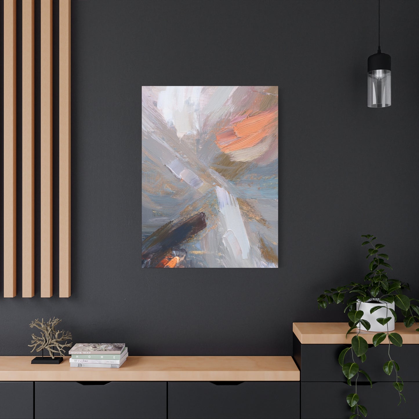 Abstract Pastel Painting Print Canvas 20x24,20x30,24x30 24x32,24x36,30x40 32x48,36x48,40x60 Pine-Wood Inner Frame ABS-89