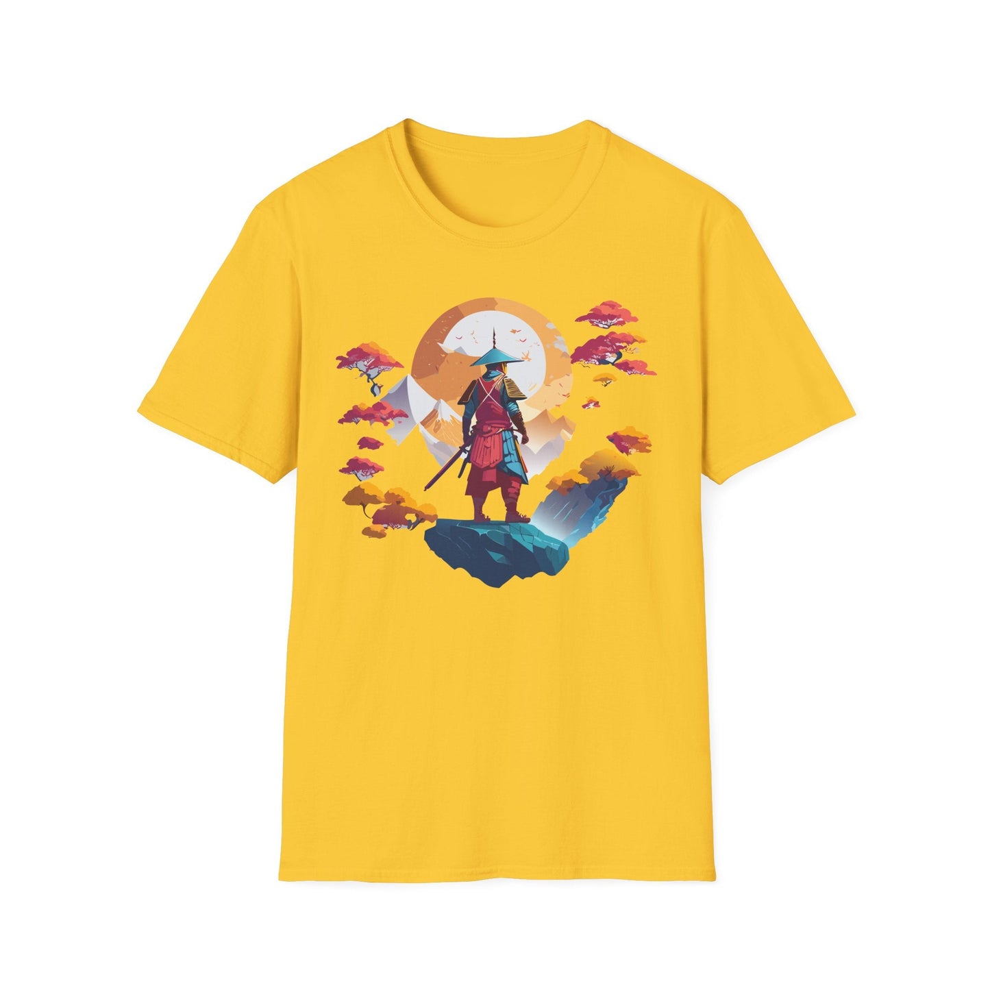 Gildan Softstyle 64000 Samurai T Shirt Unisex Cotton Tee With Samurai Design Relaxed Fit