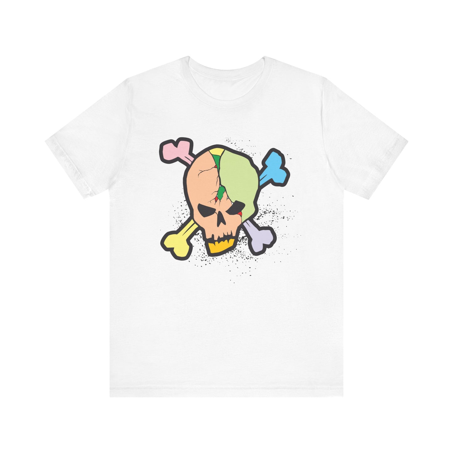 Multi Skull Graphic Design Tee, Skull Shirt, Vintage Tees, Art Design T-Shirt, Vintage Graphic Tee, Art Shirts with Skulls