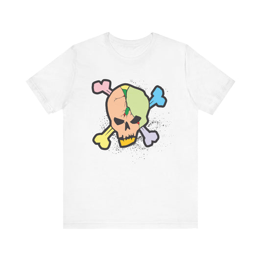 Multi Skull Graphic Design Tee, Skull Shirt, Vintage Tees, Art Design T-Shirt, Vintage Graphic Tee, Art Shirts with Skulls