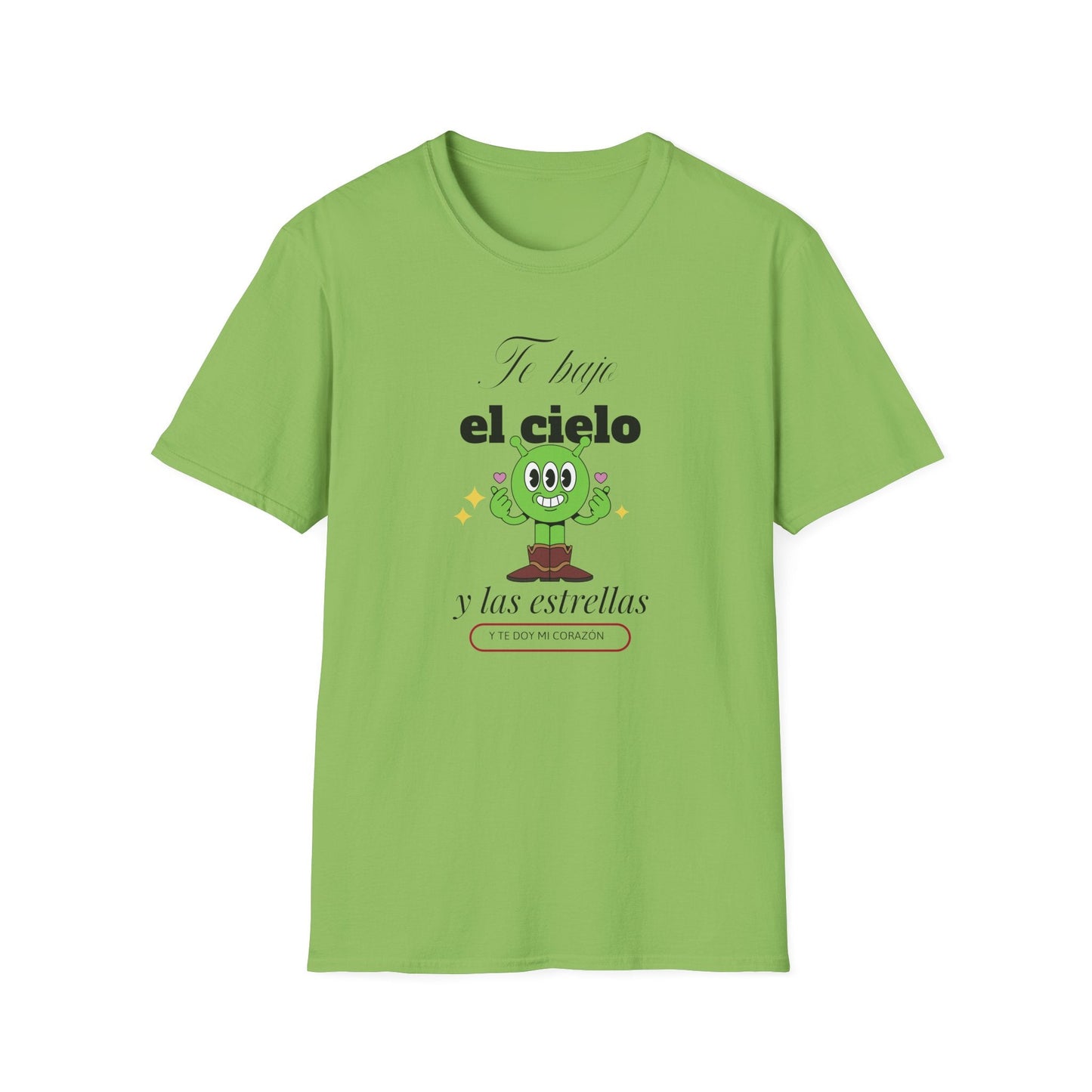 TShirt  Spanish Te llevo el cielo y las estrellas Cute Cactus Graphic