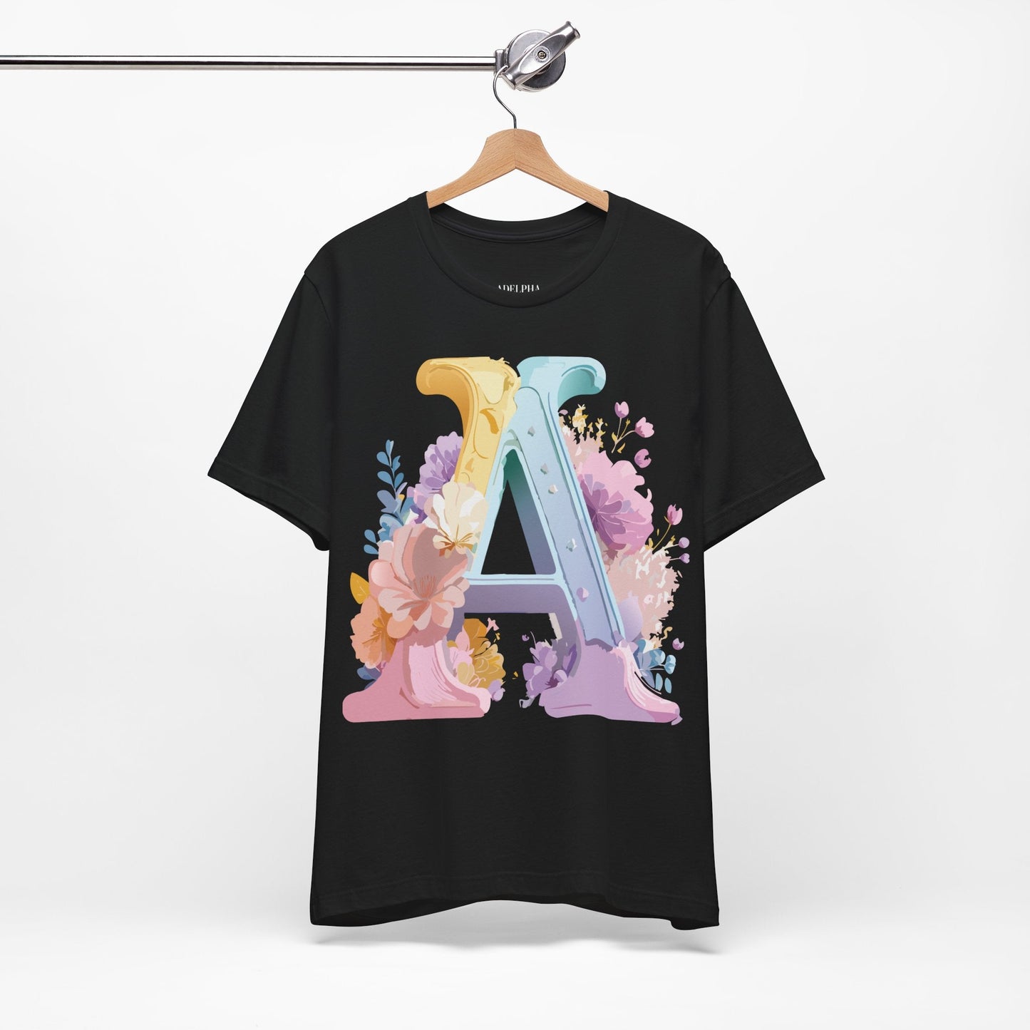 Letter A Shirt Unisex Graphic Tee With Vintage Inspired Adelpha Artwork For Everyday Wear