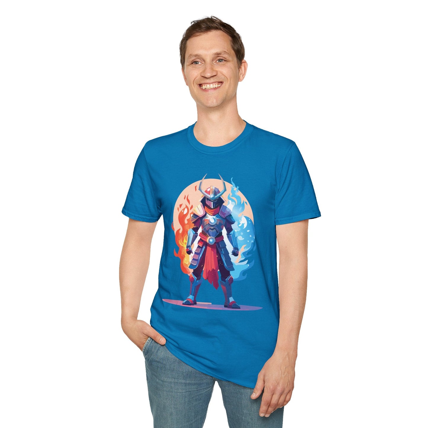 Samurai Shirt Unisex Gildan Softstyle 64000 Tee 100 Percent Ring Spun Cotton Comfortable