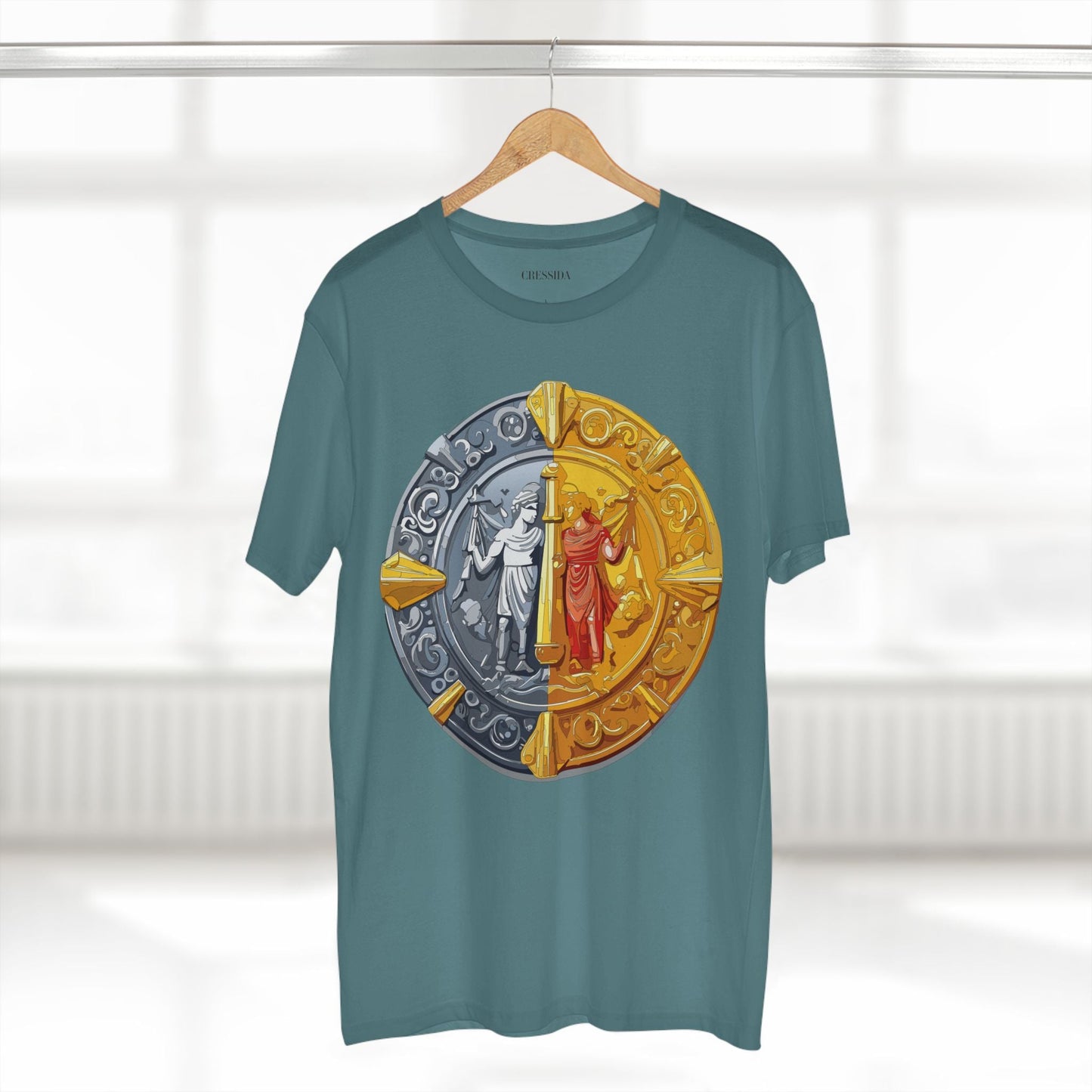 Antique Gold Coin Graphic Design T-Shirt Unisex 100 Cotton With Golden Print Artwork Tee 17