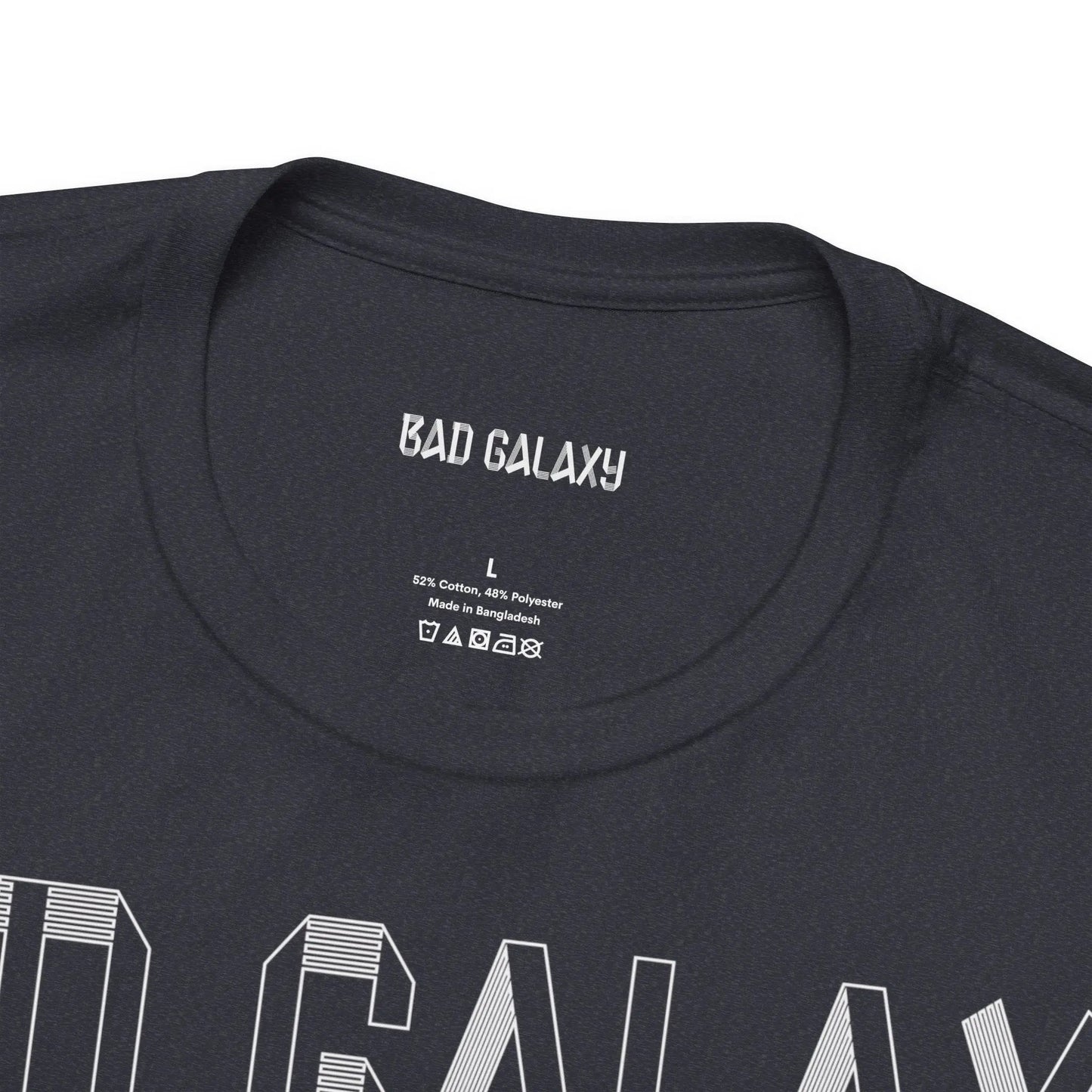 Tee Shirt With Alien From Bad Galaxy 100 Percent Cotton Eco Friendly Inks Made In USA