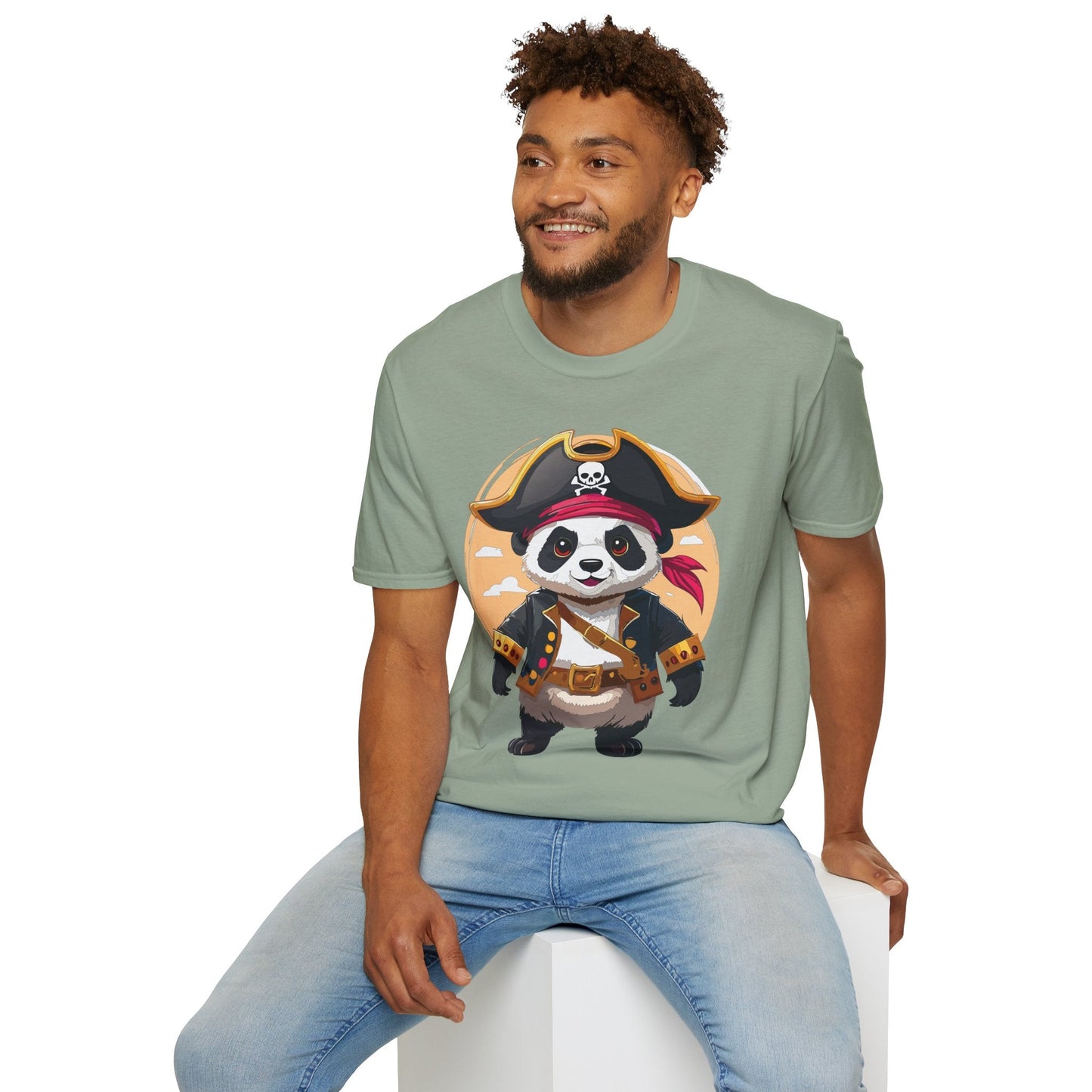 Panda Shirt Unisex T Shirt With Panda Animal Tee Animals Gildan Softstyle 64000 Cotton