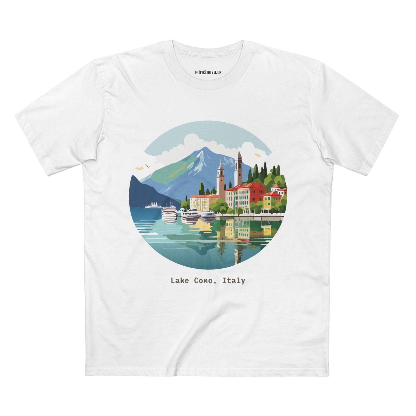 Italy Travel Shirt Unisex Tourist Tee With Original Retro2Nova Art Design Premium Cotton Comfort
