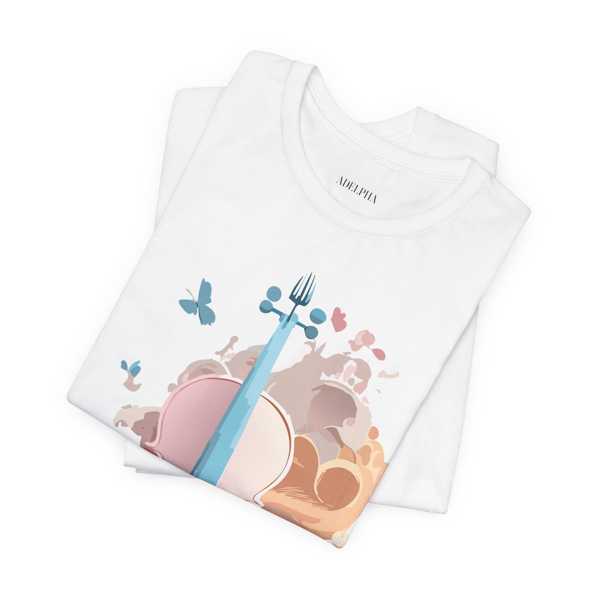 Music Graphic Unisex Cotton Bella+Canvas Tee with Art Design m145