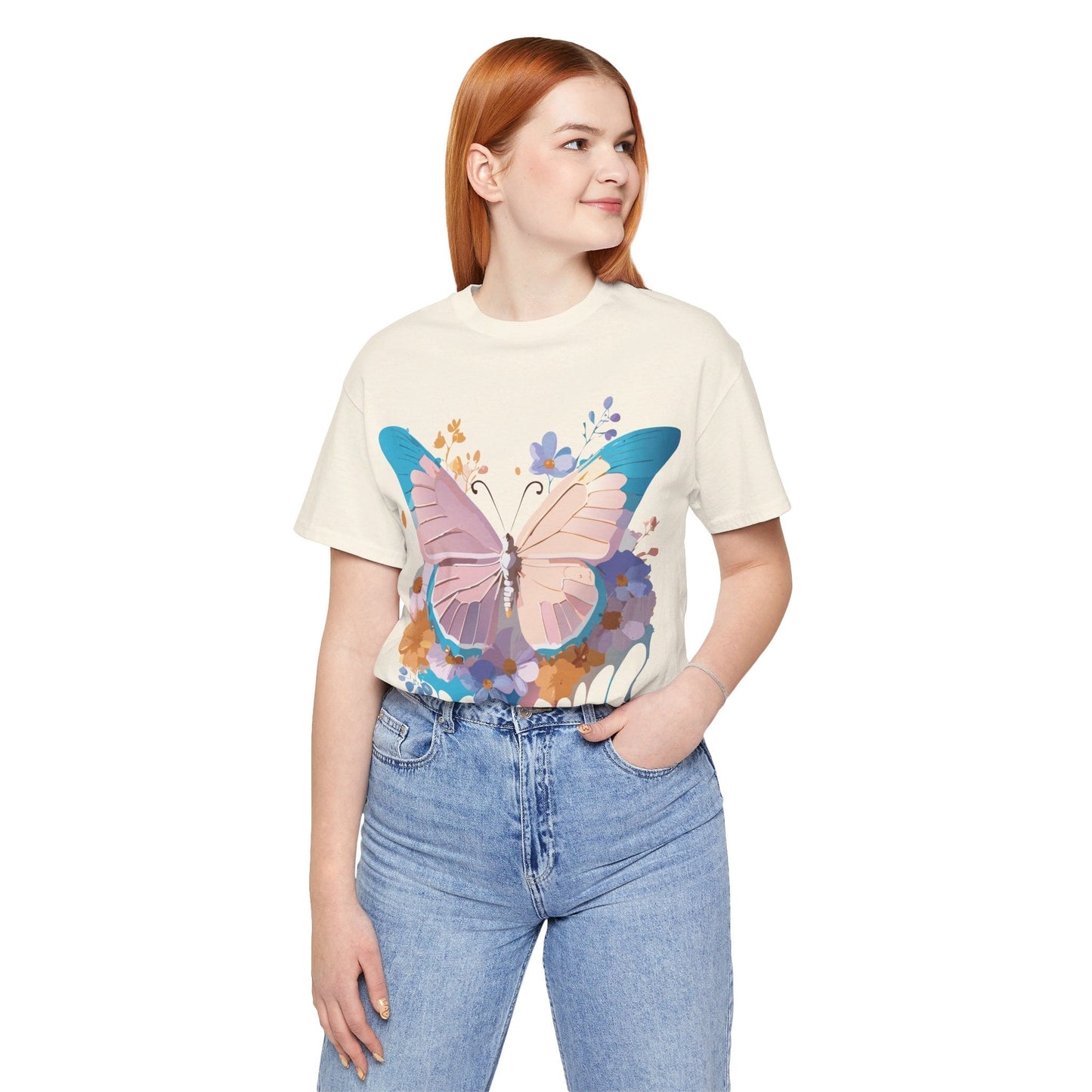 Butterfly Graphic Tee Vintage Inspired Adelpha Unisex Jersey Short Sleeve