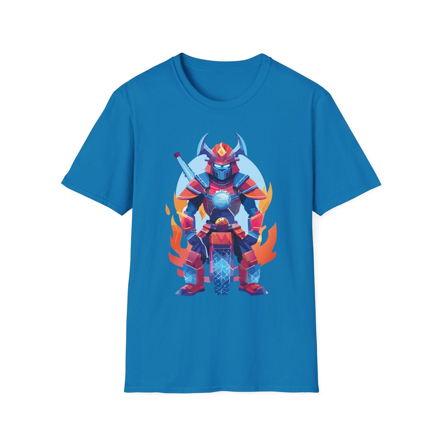Samurai Shirt Unisex Gildan Softstyle 64000 Tee 100 Percent Ring Spun Cotton Comfort All Day Wear