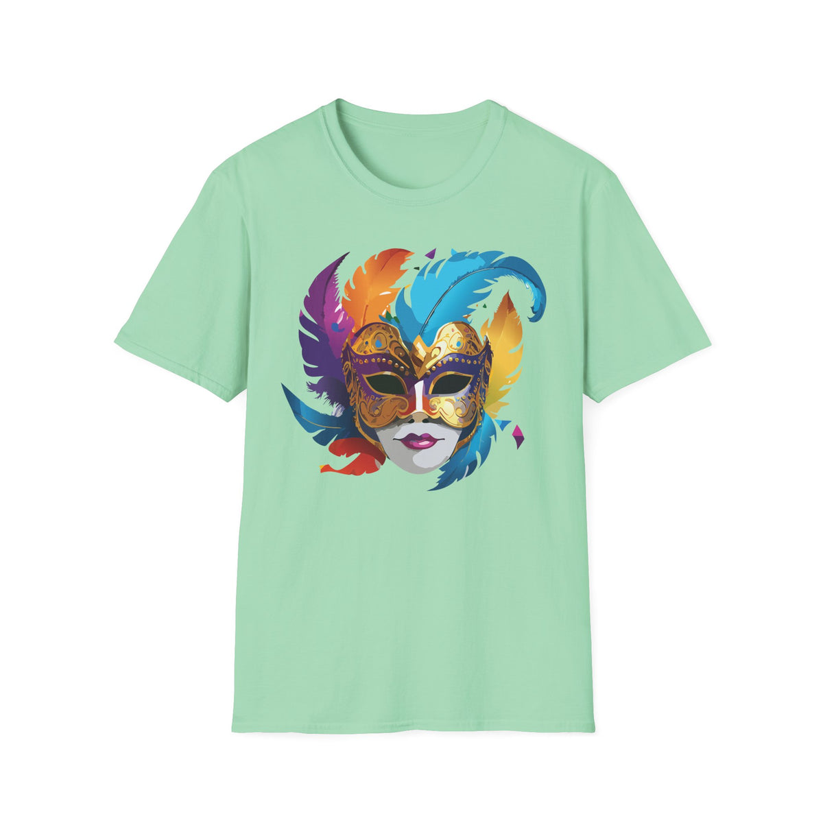 Mask Masquerade Carnival Graphic Tee Gildan Unisex 100 Cotton Tee Shirt h29