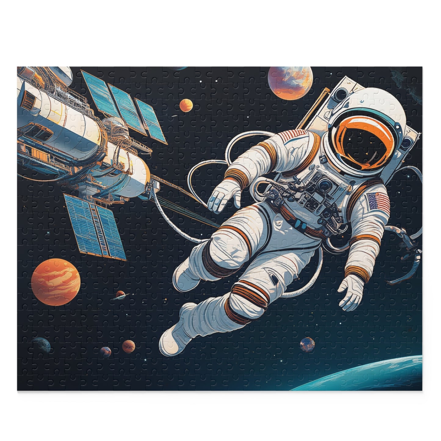 Astronaut Puzzle 500-Chipboard Pieces in Box | Kids Puzzles Size: 16" x 20",  Ages 9+ and Family pn49