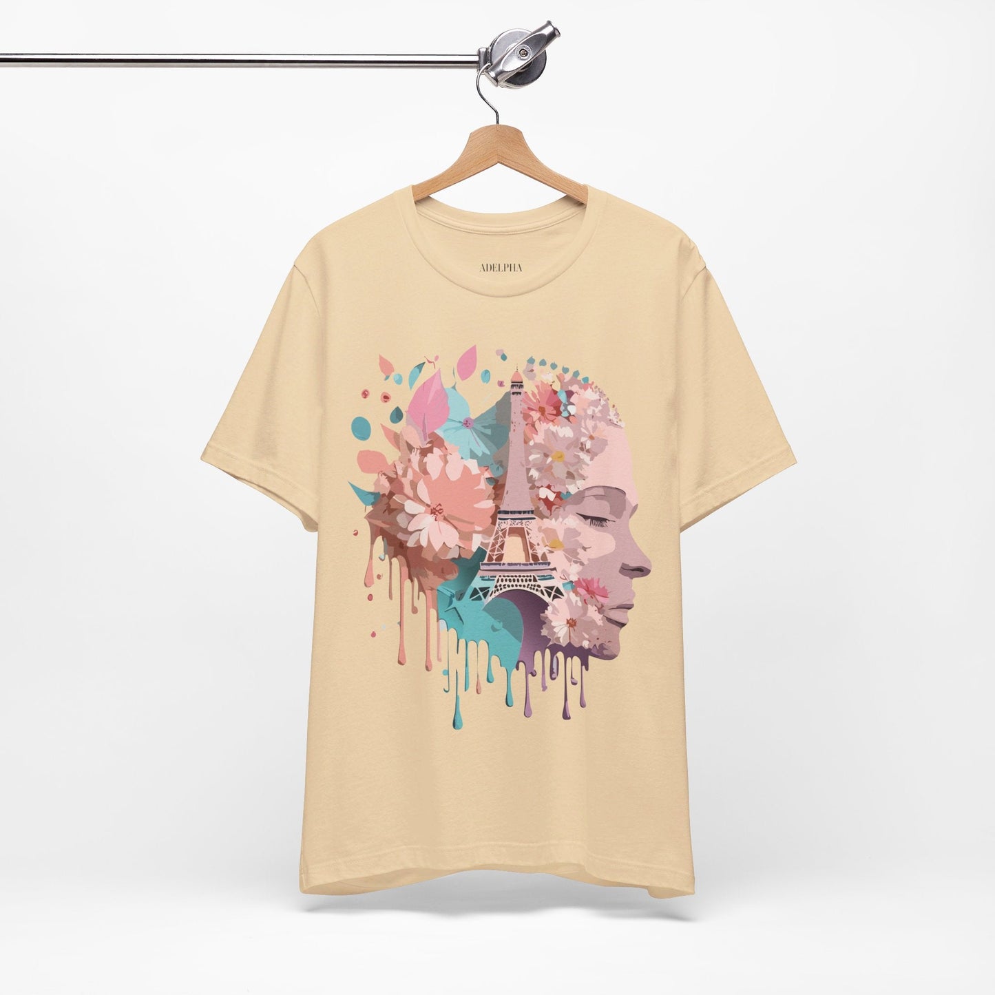 Paris Tourist Shirt Unisex Graphic Tee Featuring Adelpha Vintage Art Design Premium Comfort