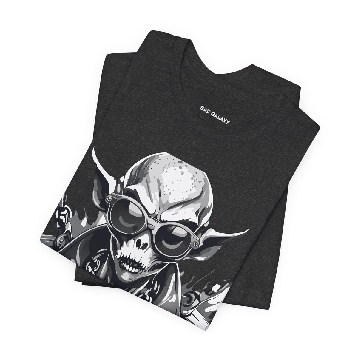 Alien Graphic Unisex Cotton Bella+Canvas Tee with Art Design b78