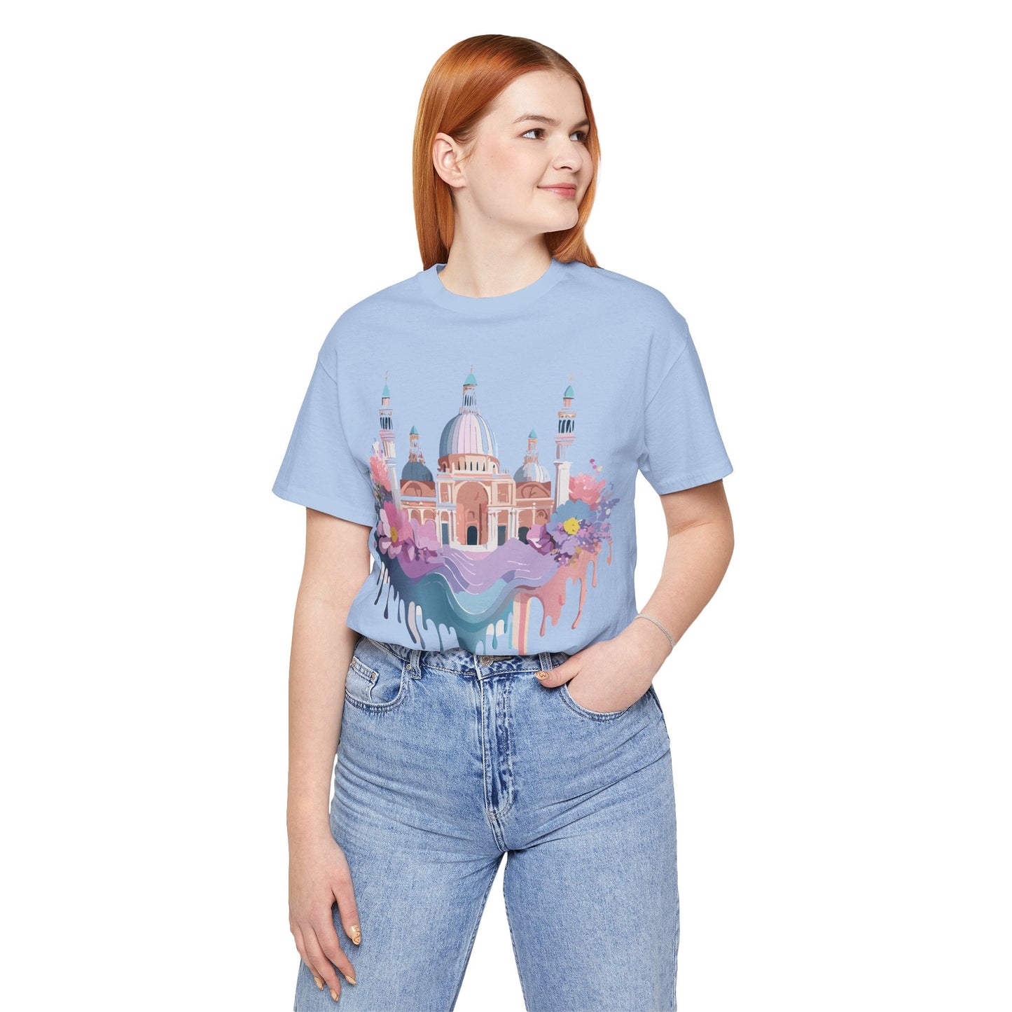 Venice Tourist Graphic Tee Unisex Jersey Short Sleeve Art By Vintage Style