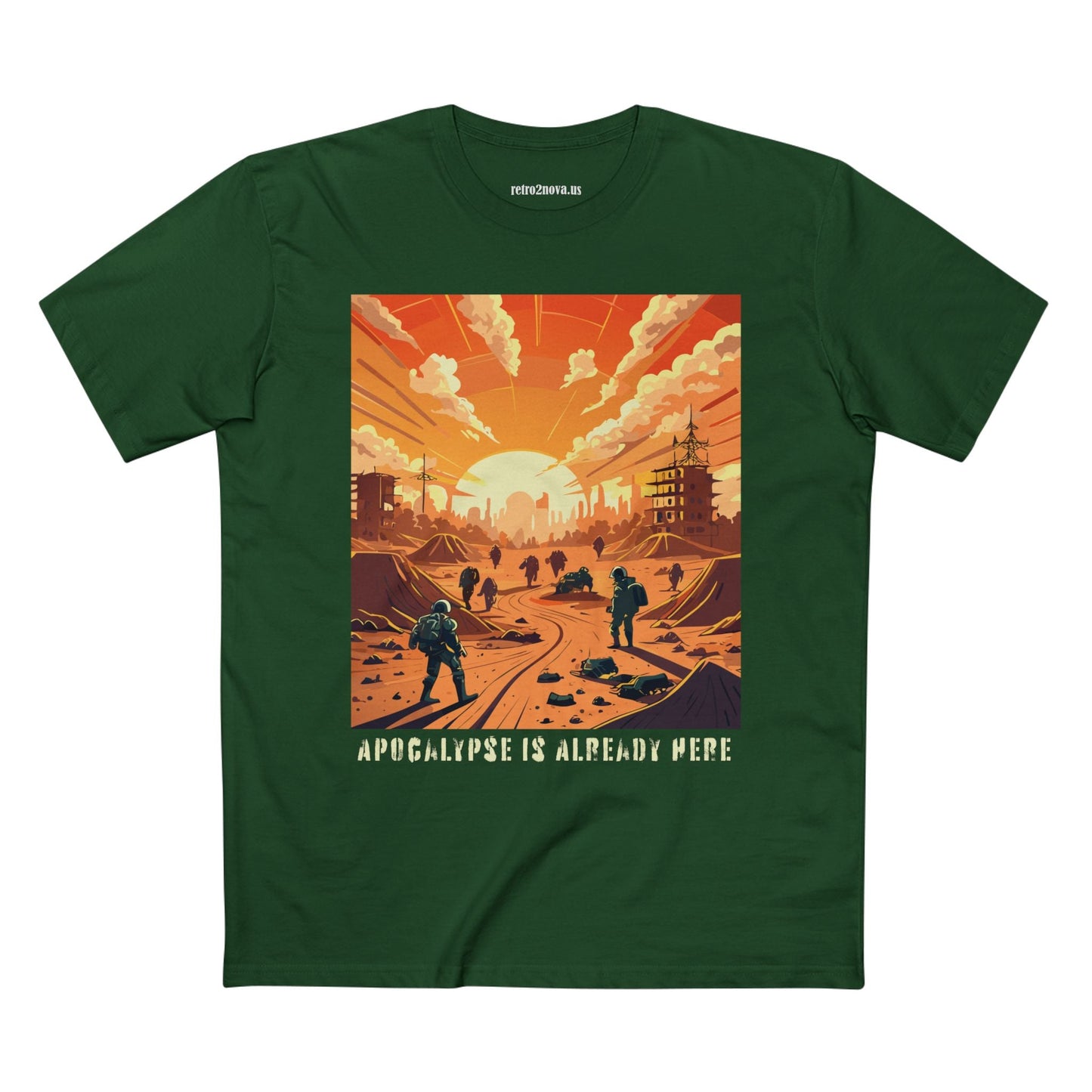 Cataclysm Doomsday Shirt Unisex Premium Cotton Tee With Original Art Retro2Nova Design