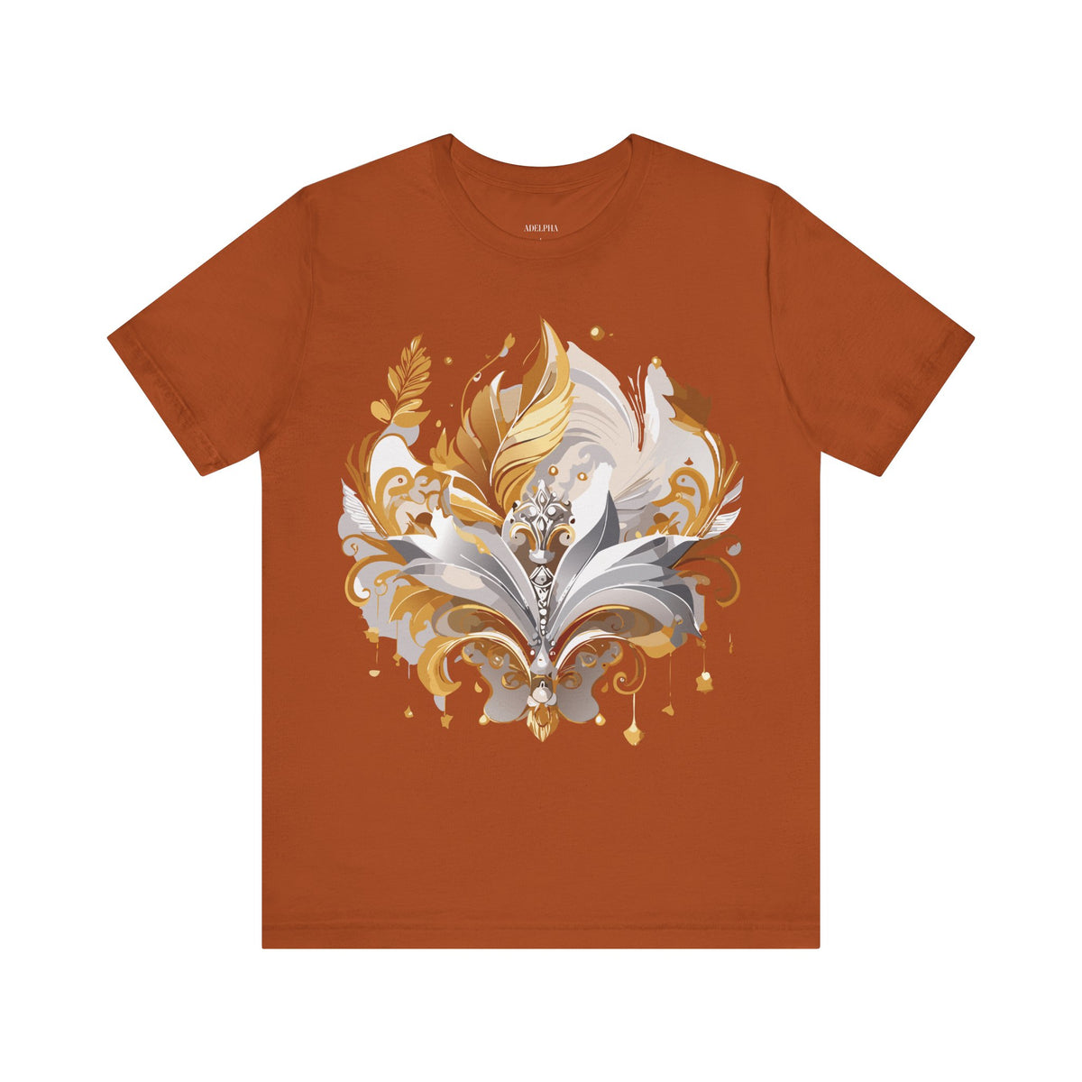 Jewelry Graphic Unisex Cotton Bella+Canvas Tee with Art Design n135