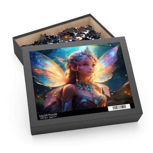 Fairy Puzzle 500-Chipboard Pieces in Box | Kids Puzzles Size: 16" x 20",  Ages 9+ and Family pn12