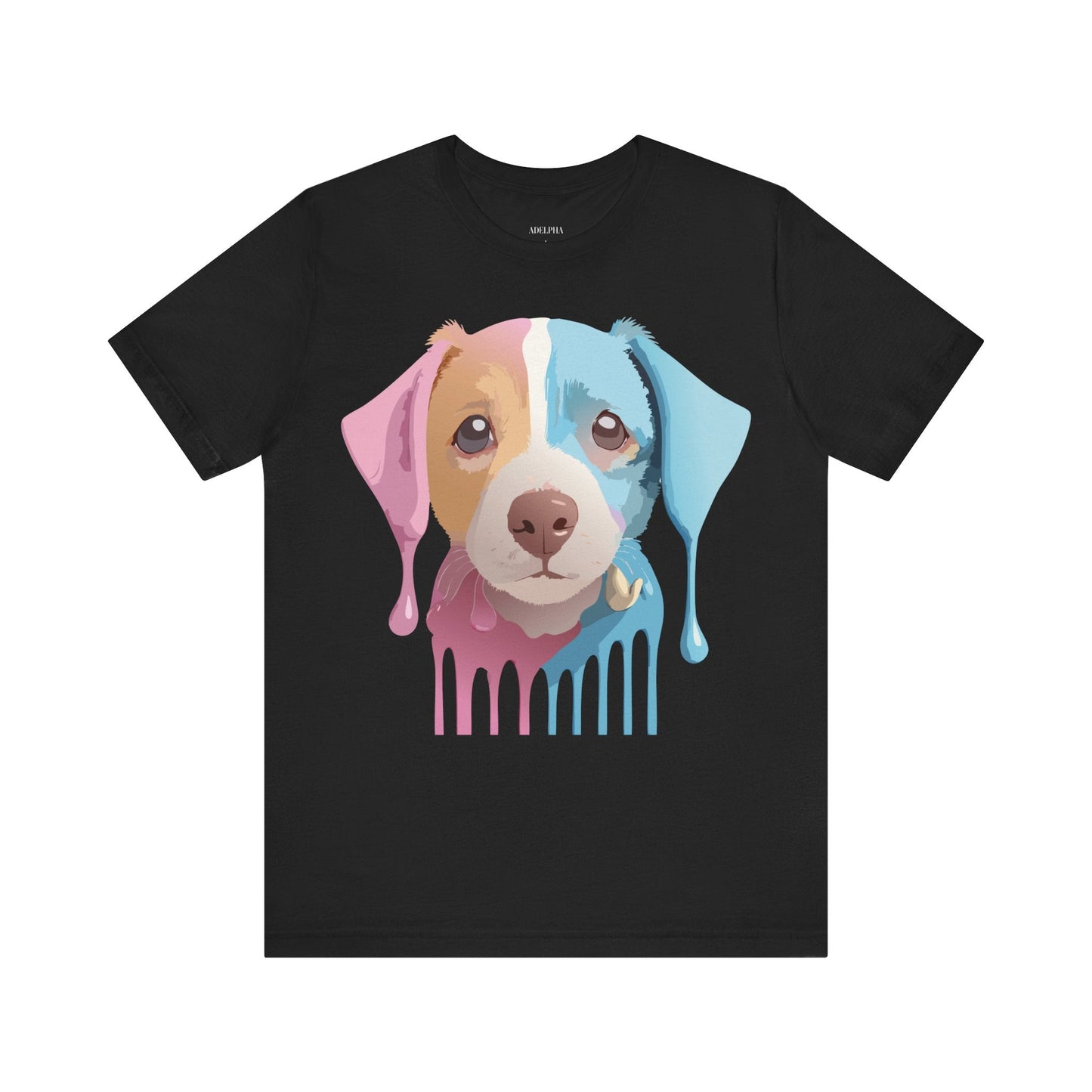 Vintage Inspired Dog Graphic Tee Unisex Jersey Short Sleeve Premium Adelpha Art Design