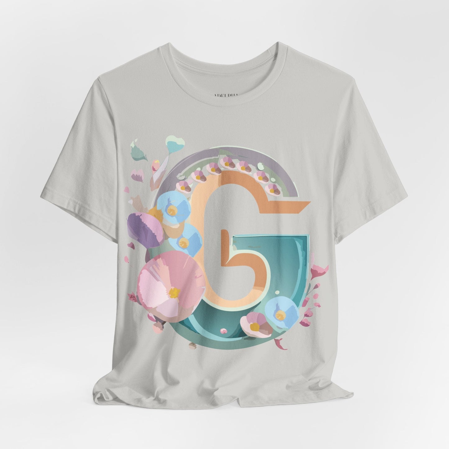 Letter G Graphic Tee Unisex Jersey Short Sleeve From Adelpha Art Design Vintage Inspired Shirt