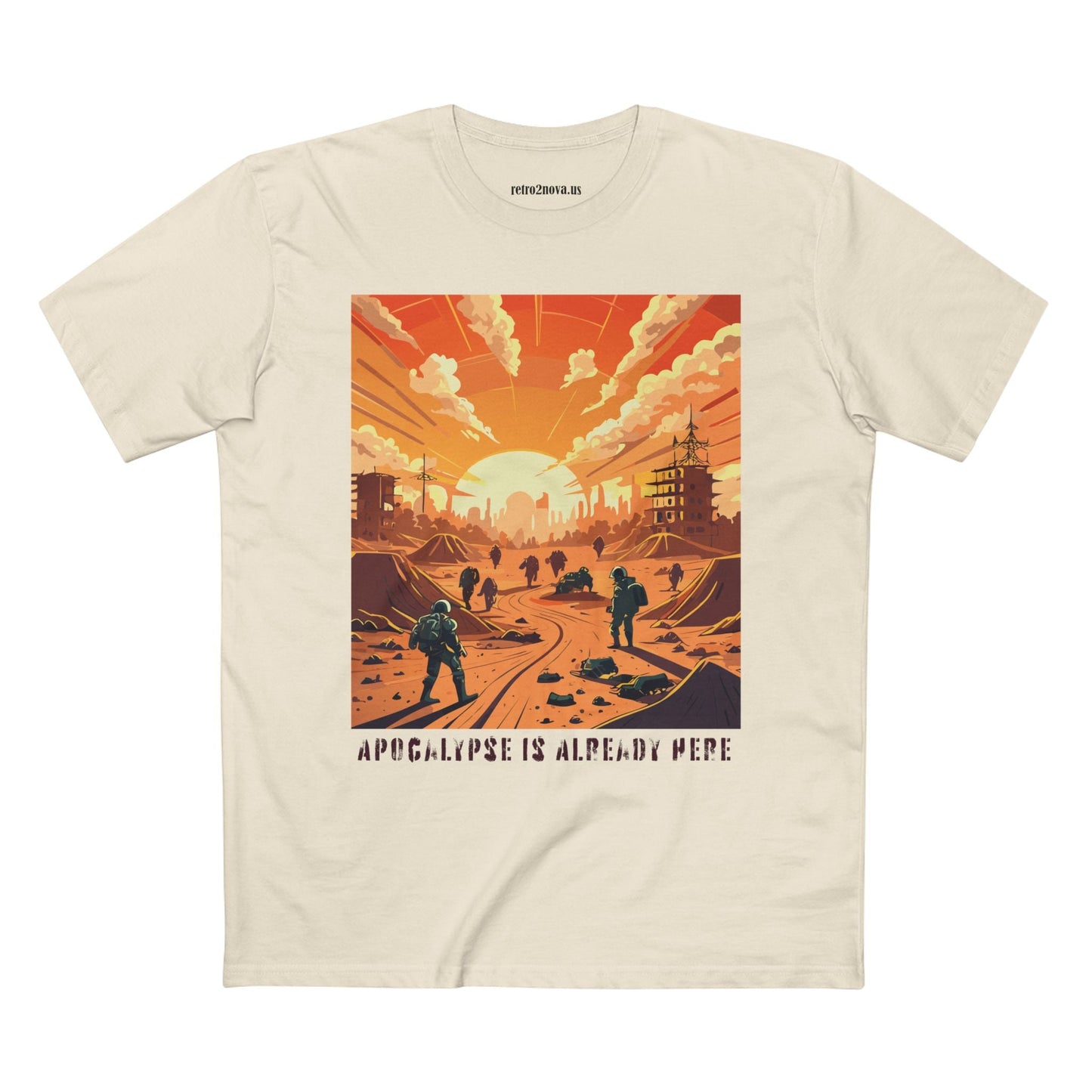 Cataclysm Doomsday Shirt Unisex Premium Cotton Tee With Original Art Retro2Nova Design