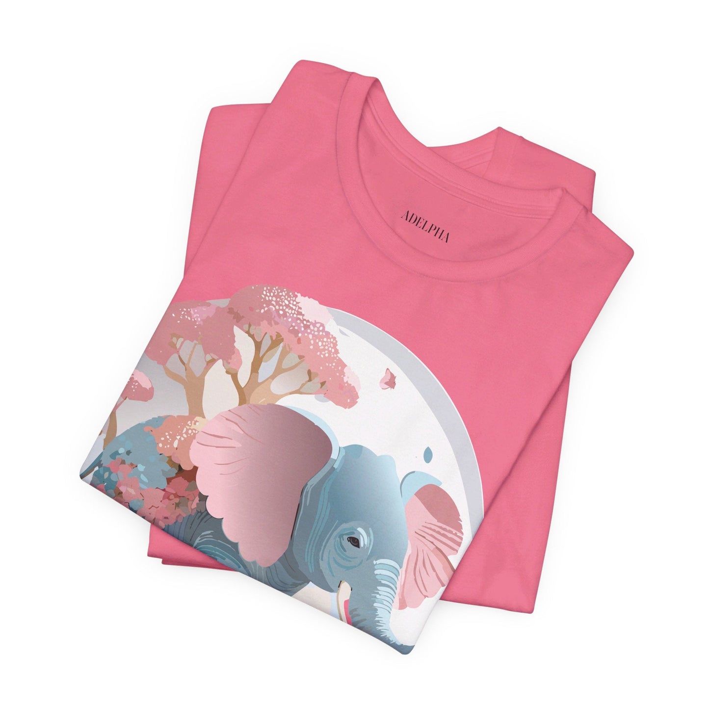 Elephant Graphic T Shirt Unisex By Adelpha Vintage Inspired Art Design Tee Premium Quality Cotton
