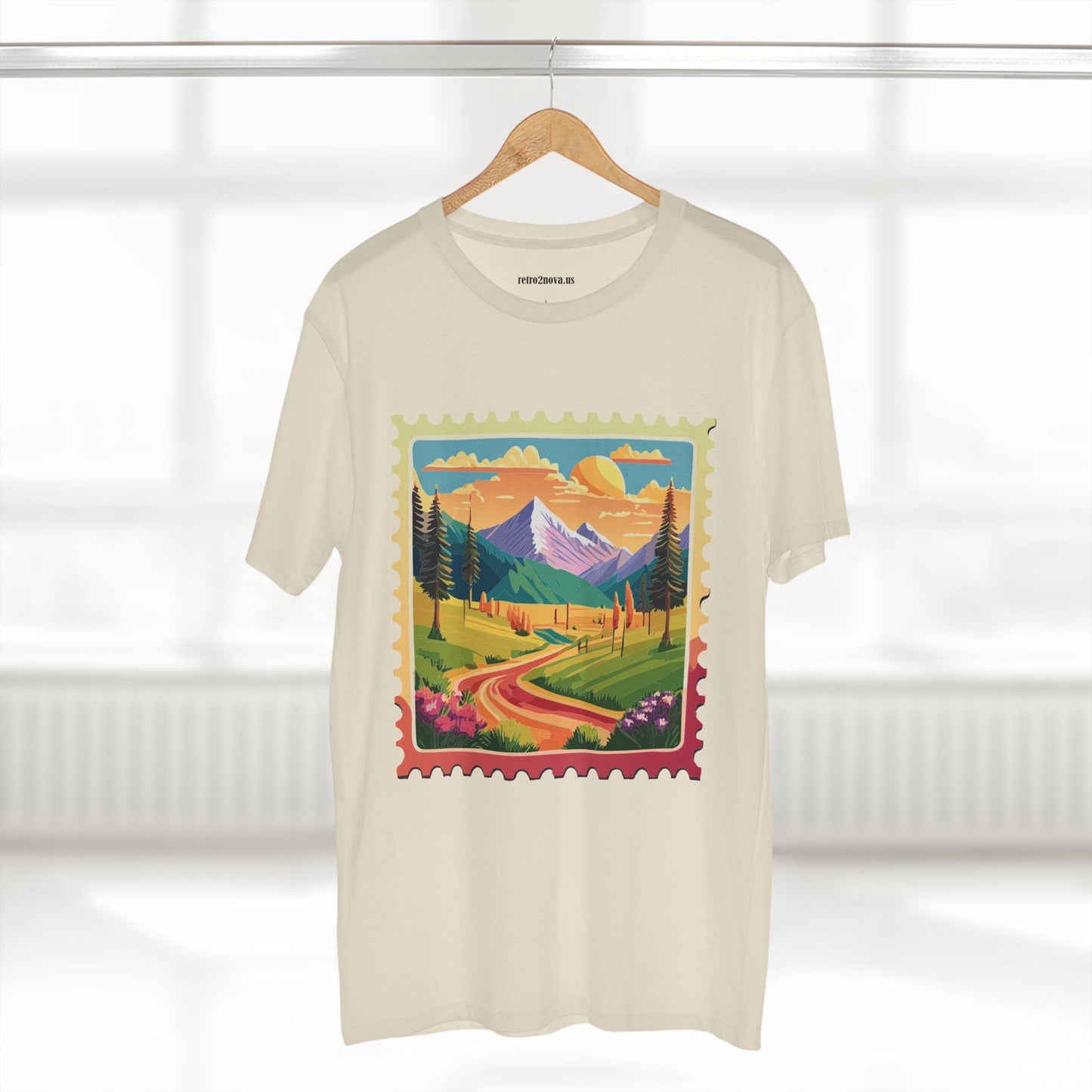 Stamp Shirt Postage Stamp Tee Unisex Premium Cotton With Original Art Design Retro2Nova
