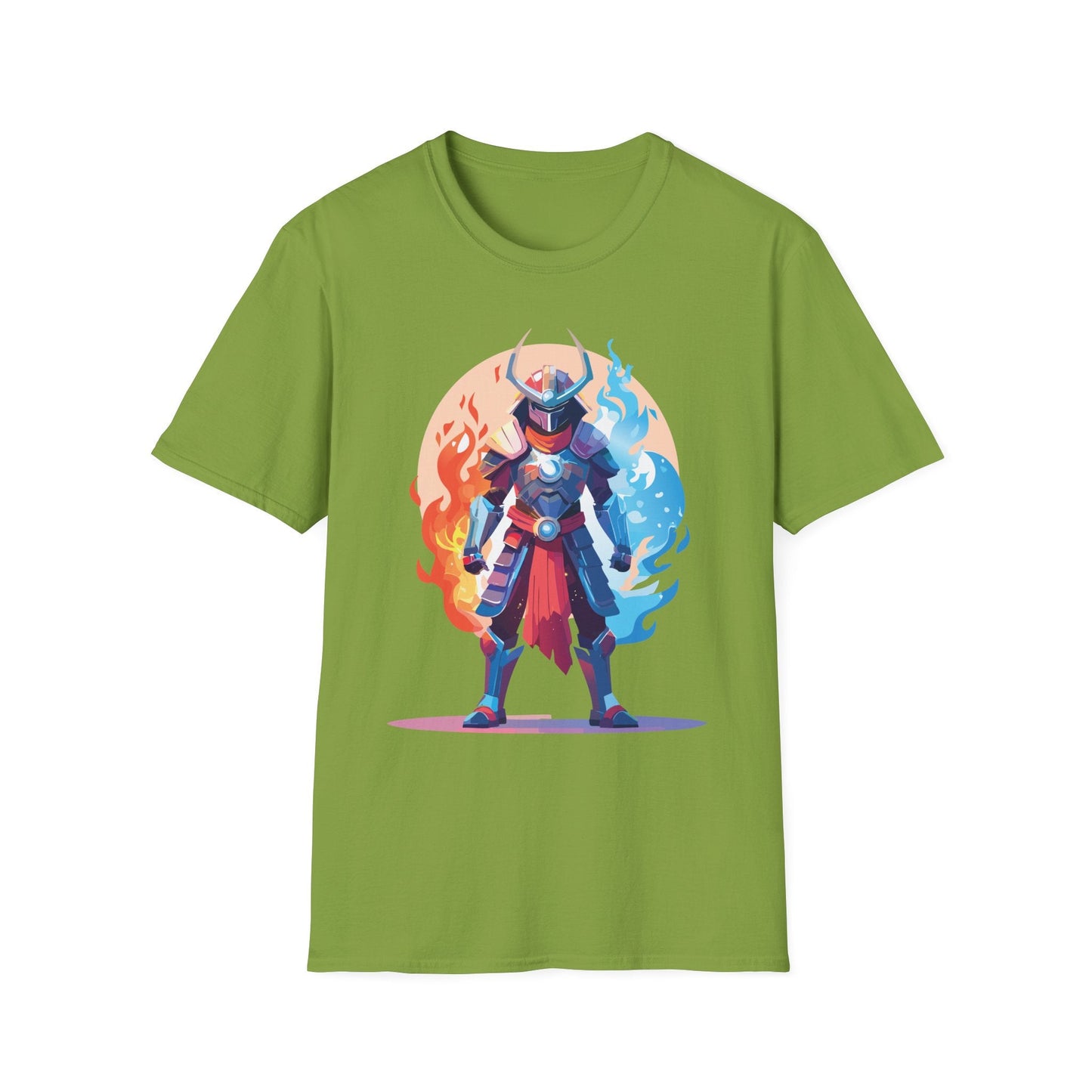 Samurai Shirt Unisex Gildan Softstyle 64000 Tee 100 Percent Ring Spun Cotton Comfortable