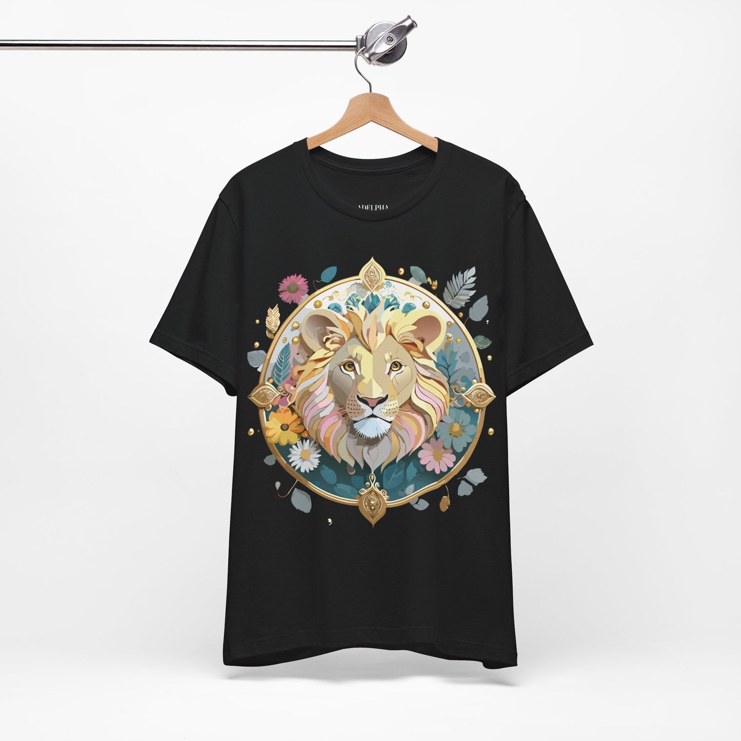 Adelpha Medallion Graphic Tee Unisex Short Sleeve Vintage Inspired Art Design Shirt