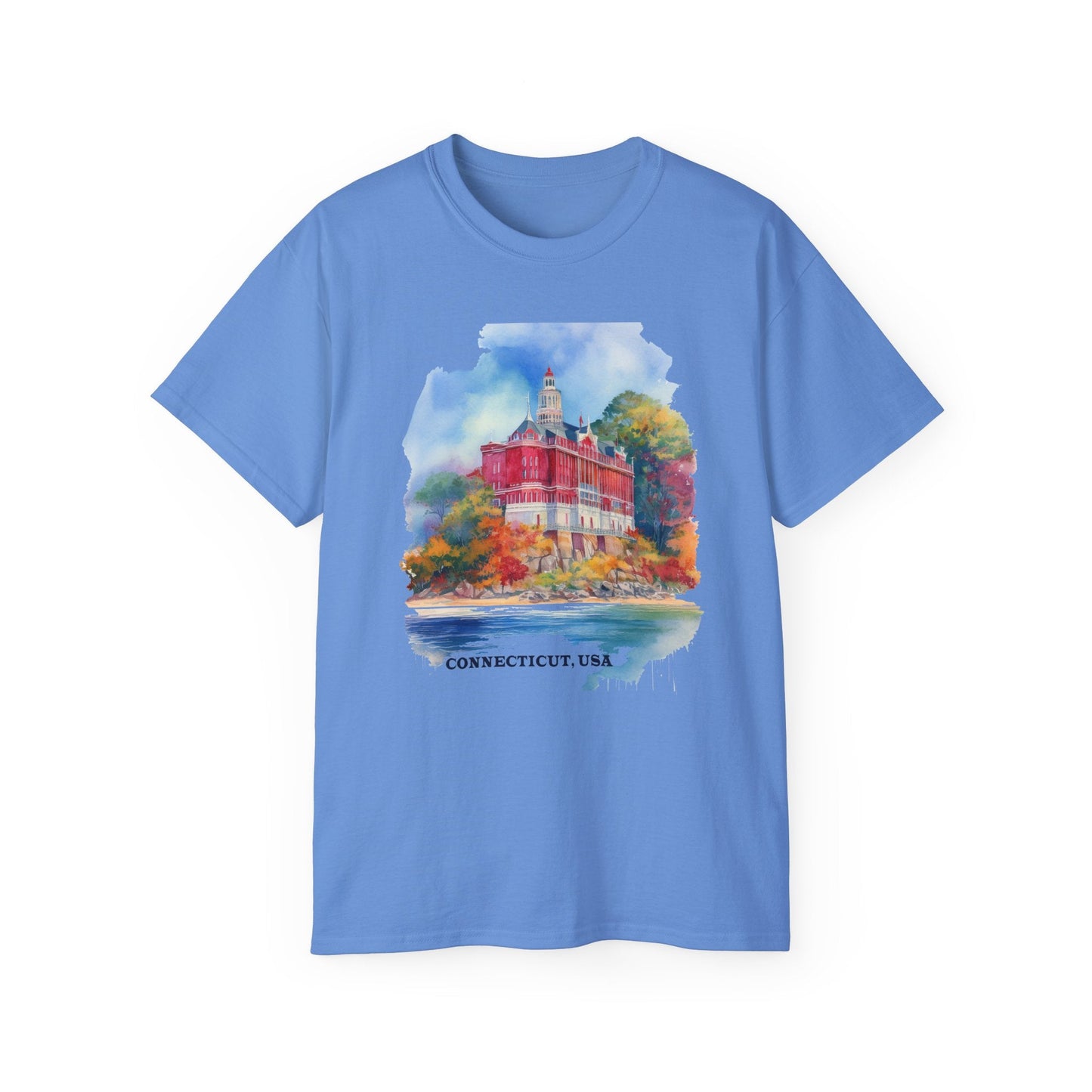 Connecticut Graphic Unisex Cotton T‑Shirt 2