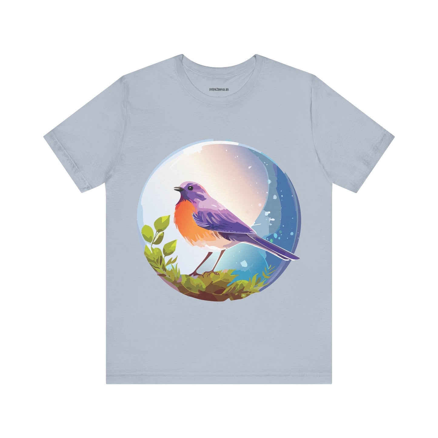 Unisex Animals And Bird Shirt Graphic Cotton T Shirt With Original Retro2Nova Art Premium Short Sleeve Tee