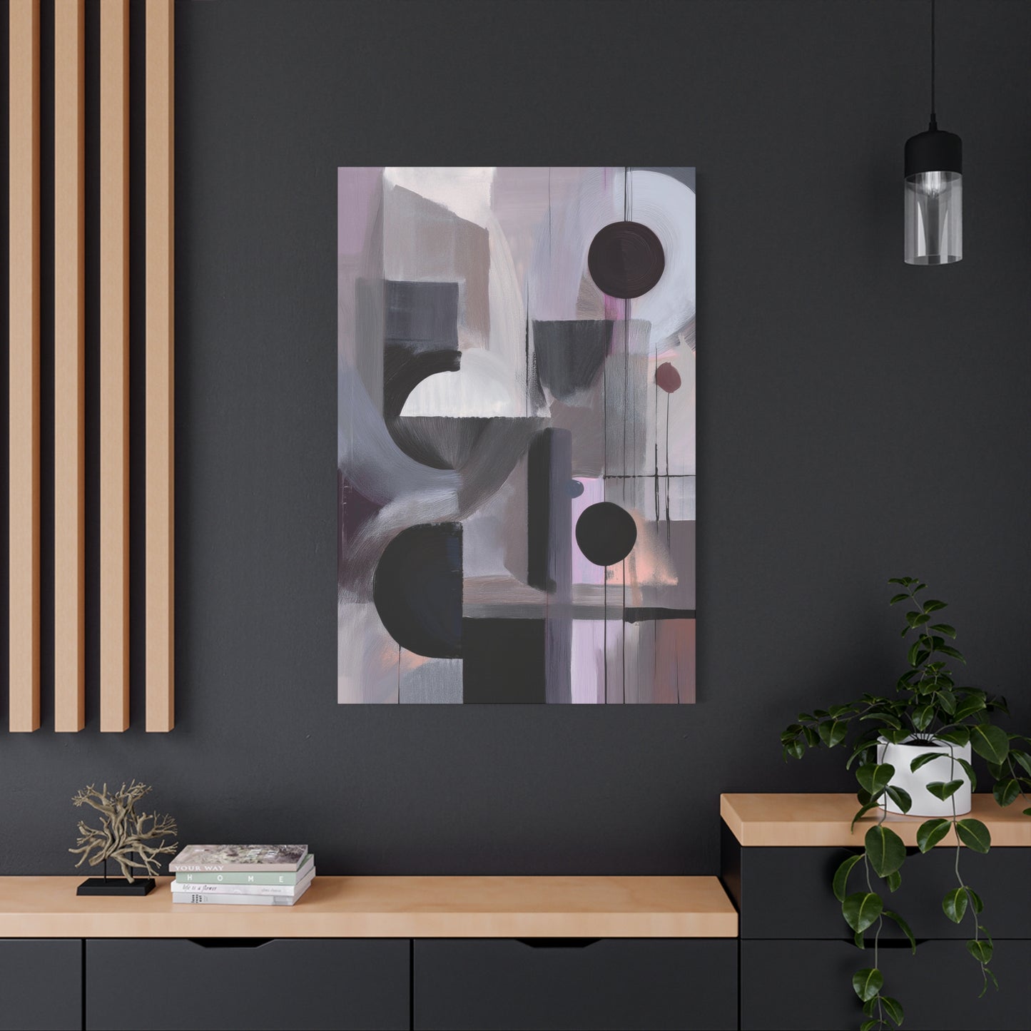 Abstract Geometric Painting Print Canvas 20x24,20x30,24x30 24x32,24x36,30x40 32x48,36x48,40x60 Pine-Wood Inner Frame ABS-46