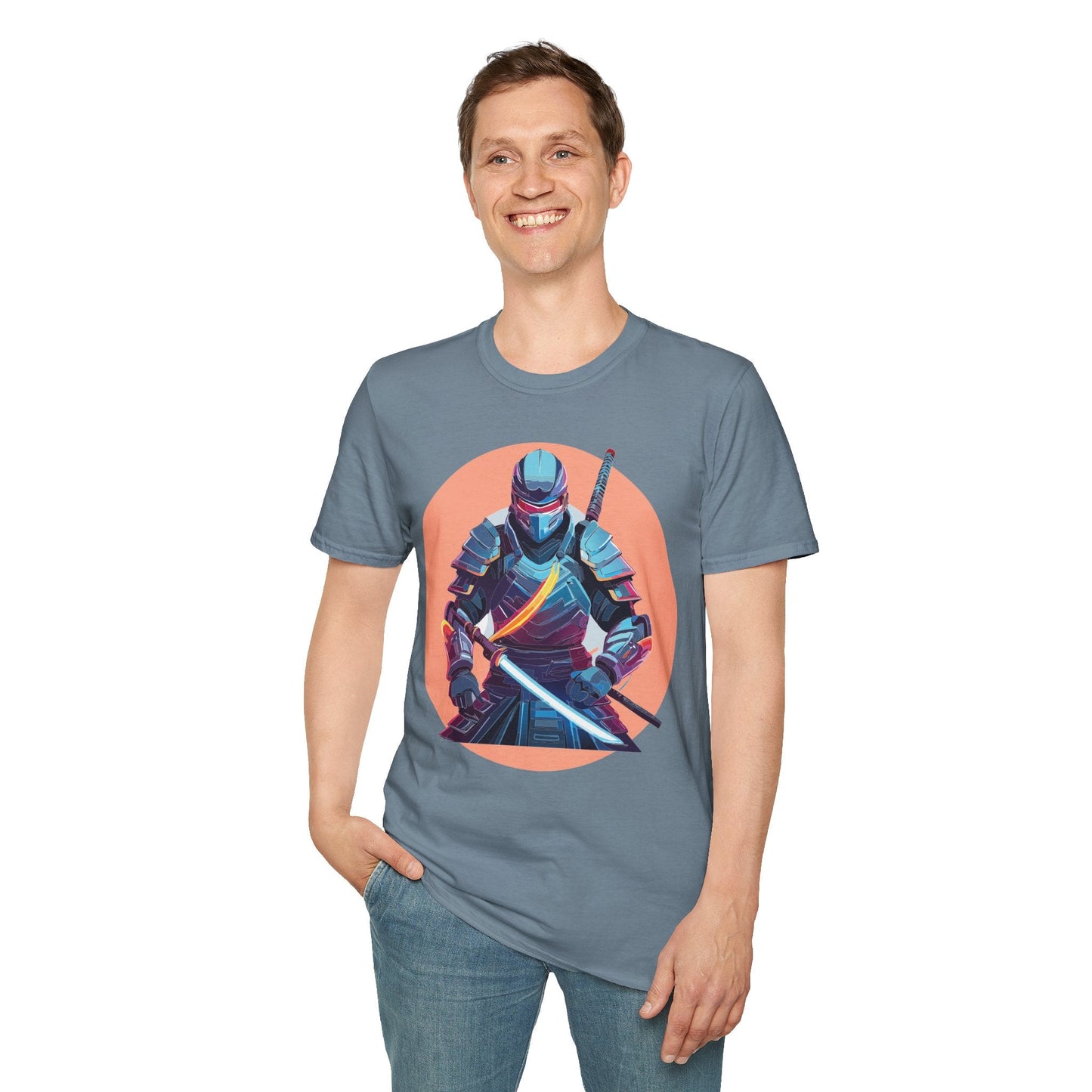 Samurai Shirt Unisex T Shirt 100 Percent Ring Spun Cotton Softstyle Tee Gildan 64000