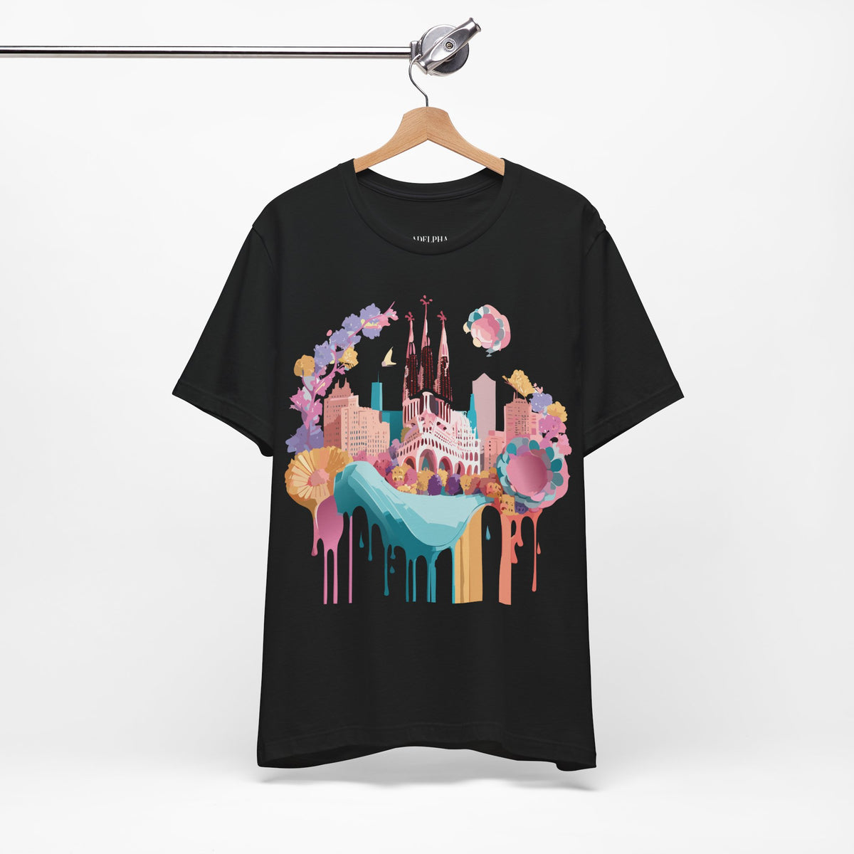 Graphic Unisex Cotton Bella+Canvas Tee Shirt with Barcelona