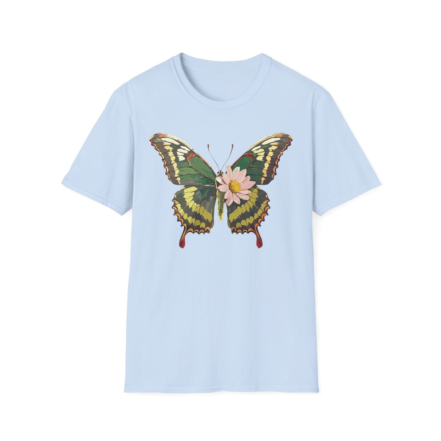 Butterfly Shirt Unisex Monarch Butterfly Tee Gildan Softstyle 64000 100% Ring Spun Cotton