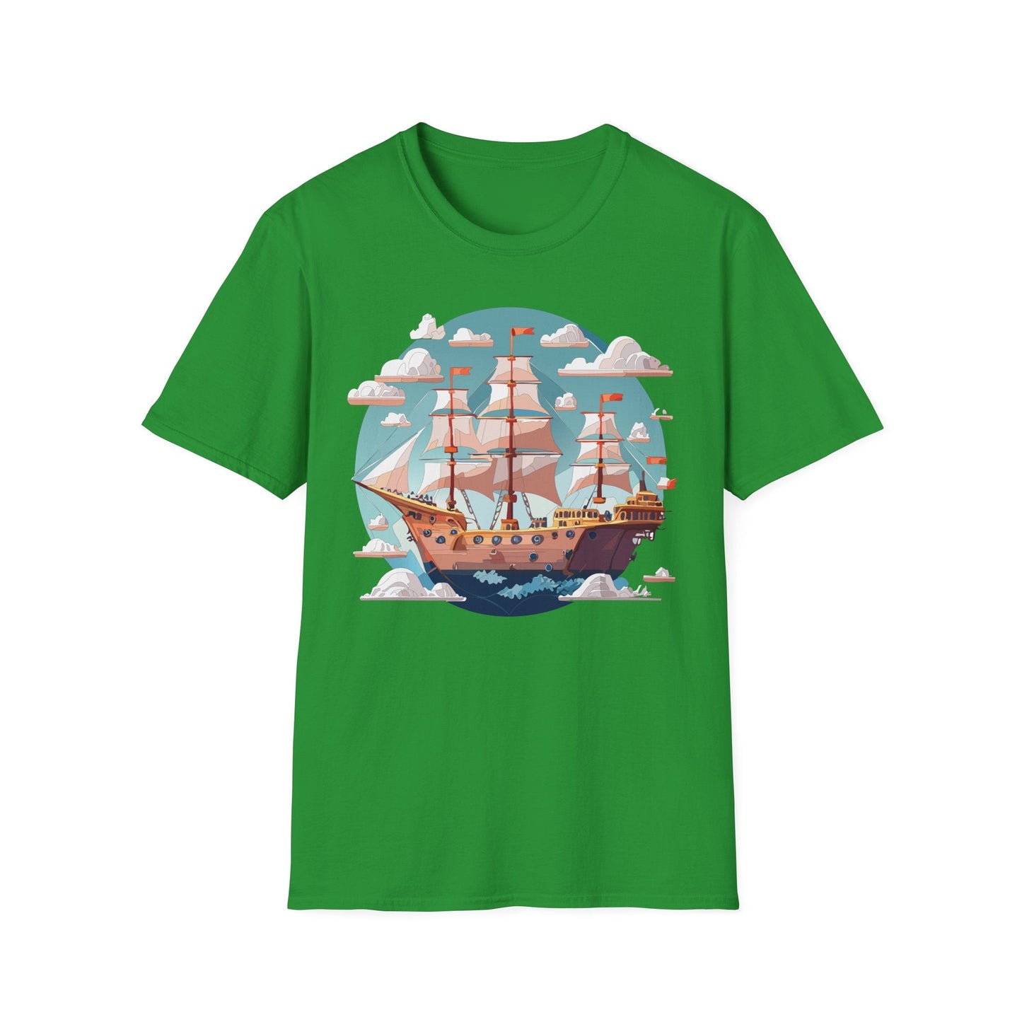 Unisex Ship Frigate Vessel T Shirt Softstyle 64000 Cotton Tee Ultimate Everyday Comfort