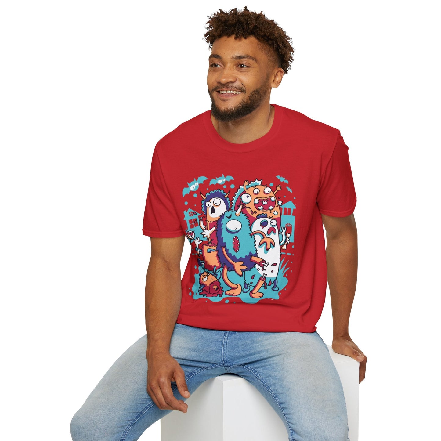Cartoon T Shirt Animation Tee Funny Graphic Unisex Softstyle 100 Percent Ring Spun Cotton Tee