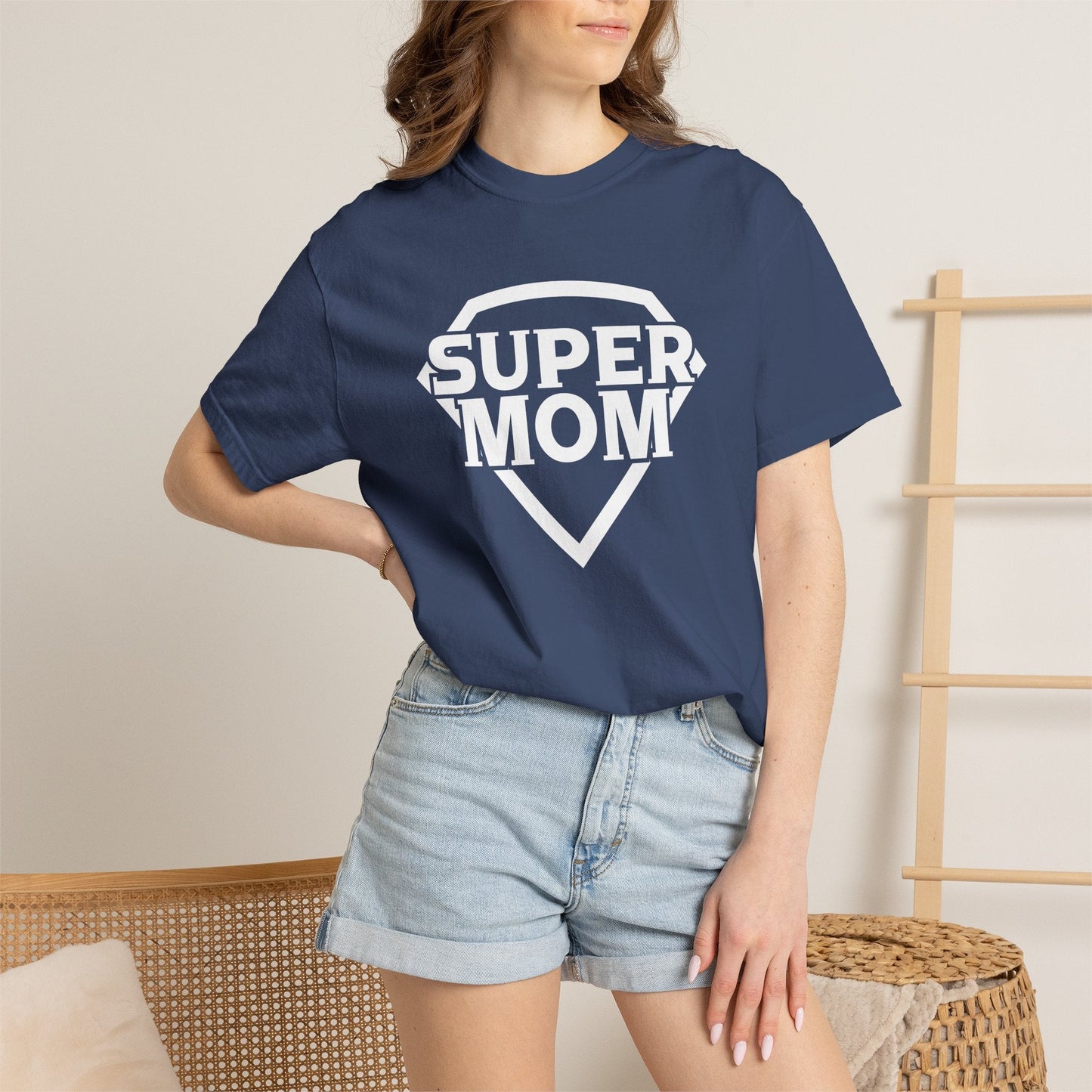 Mom T-shirt Mother's Day Mama Tee Unisex Comfort Colors Garment-Dyed Cotton h3