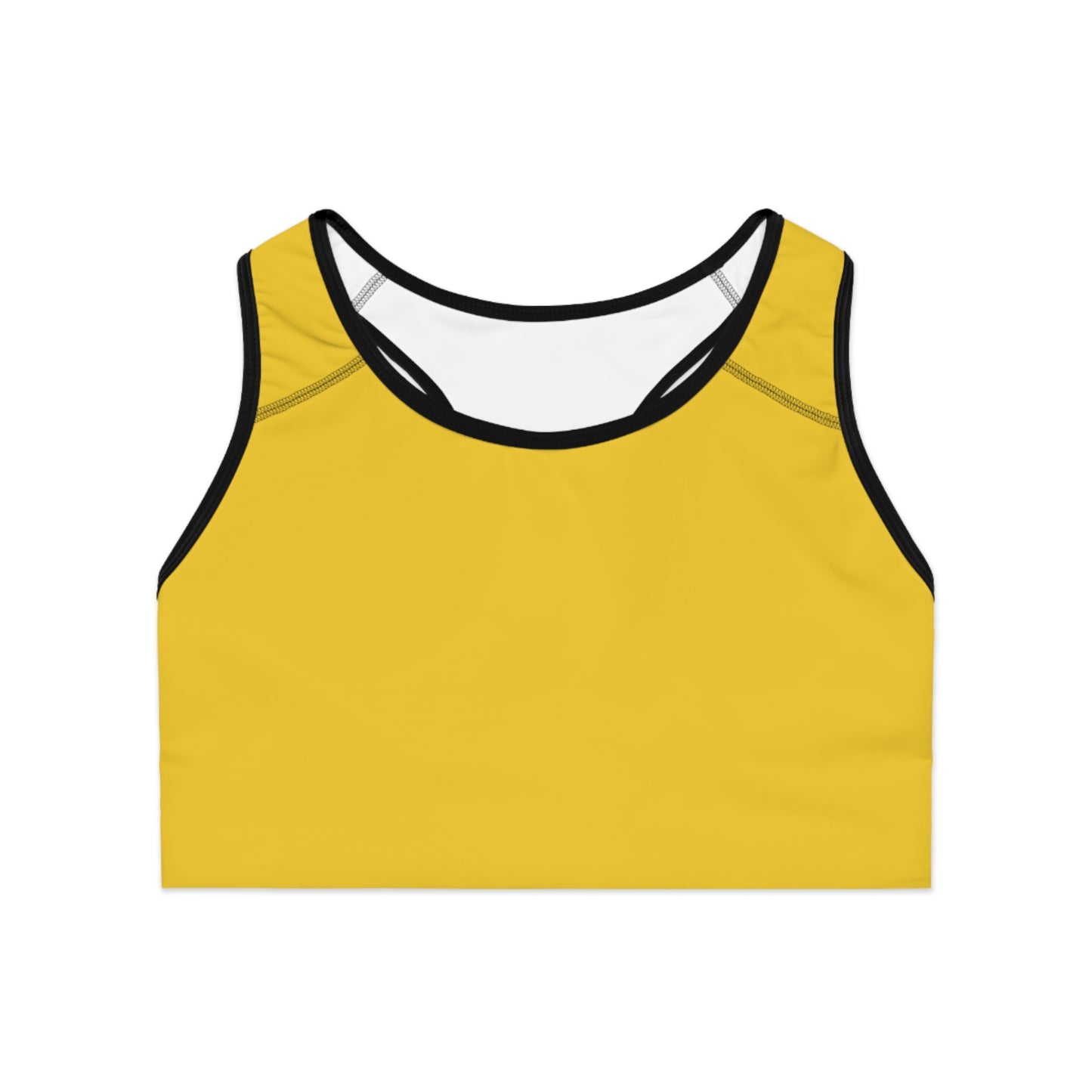 Yellow Color Sports Bra, Yellow Sports Bra 8