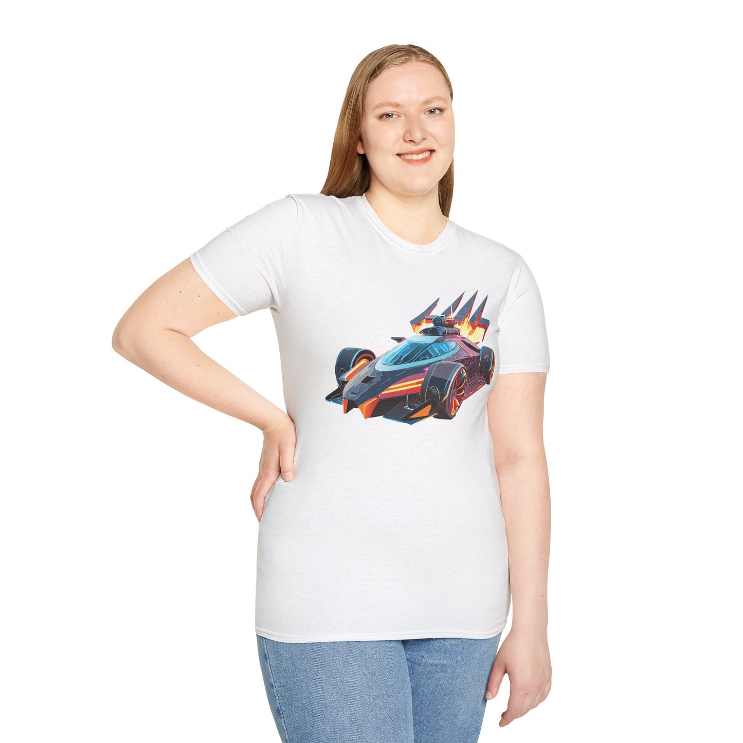 Car T Shirt Unisex Softstyle Cotton Tee With Cars Graphic Hot Wheels Design For Men Women