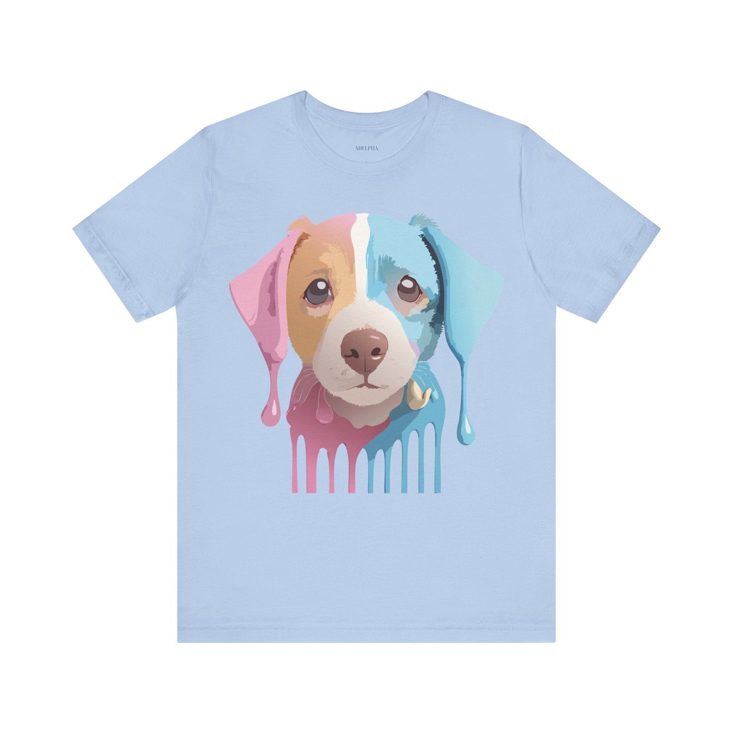 Unisex Dog Graphic Tee With Vintage Inspired Artwork By Adelpha Short Sleeve Casual Shirt