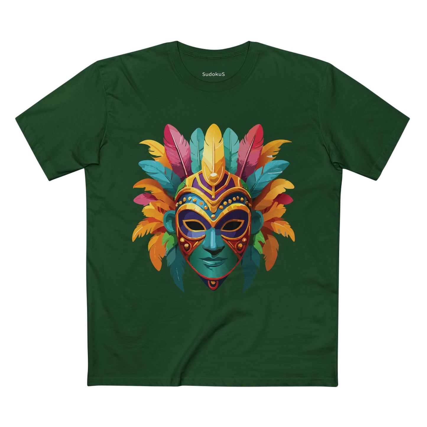 Mask Graphic Unisex 100 Cotton Staple Tee 1