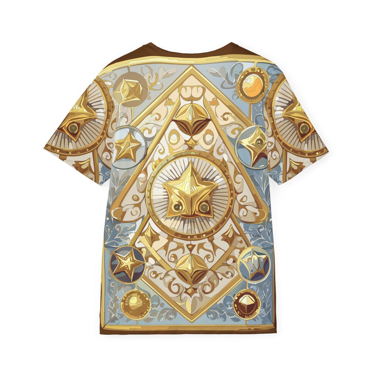 Unisex Poly T-Shirt with Abstract Graphic Design Print