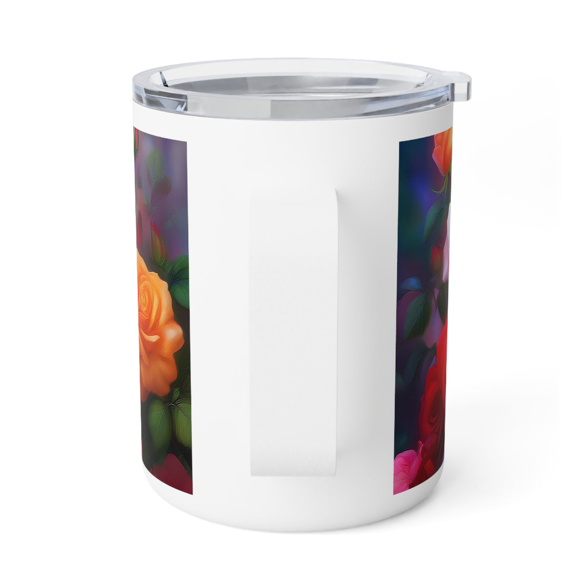 23 Art Design Insulated Coffee Mug Clear Lid 10oz Insulated Coffee Mug 10oz