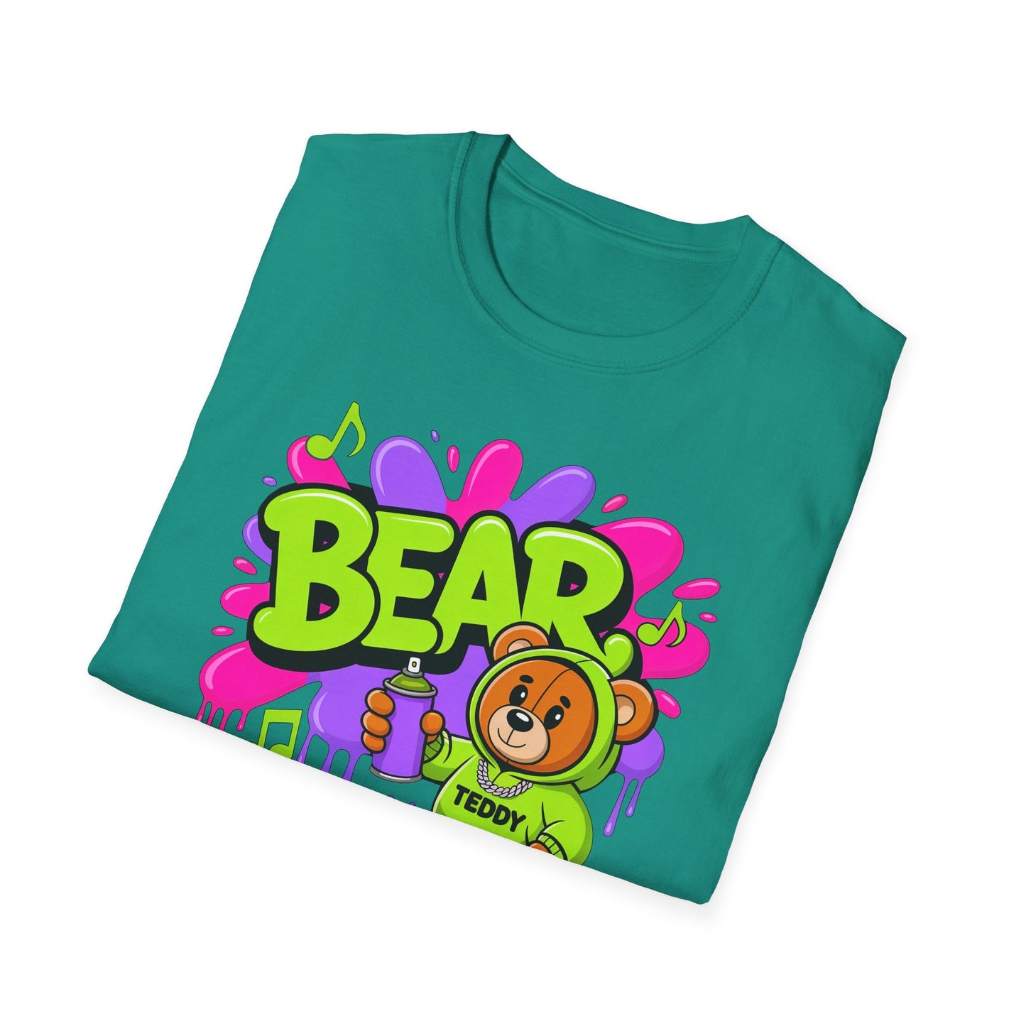 Funny Cartoon Animals T Shirt Unisex Graphic Tee Animation Softstyle Gildan 64000 Ring Spun Cotton
