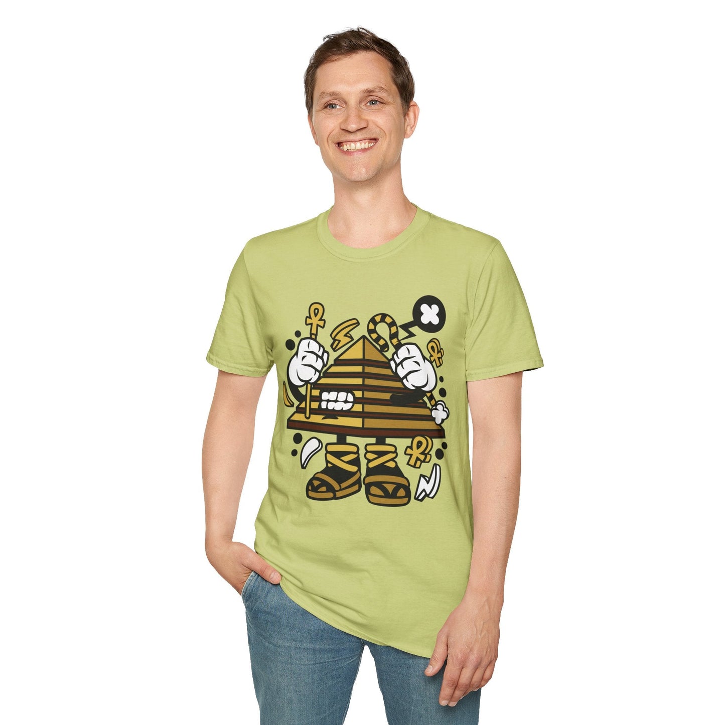 Cartoon T Shirt Animation T Shirt Funny Tee Shirt Short Sleeve Unisex Gildan Softstyle 64000 Cotton