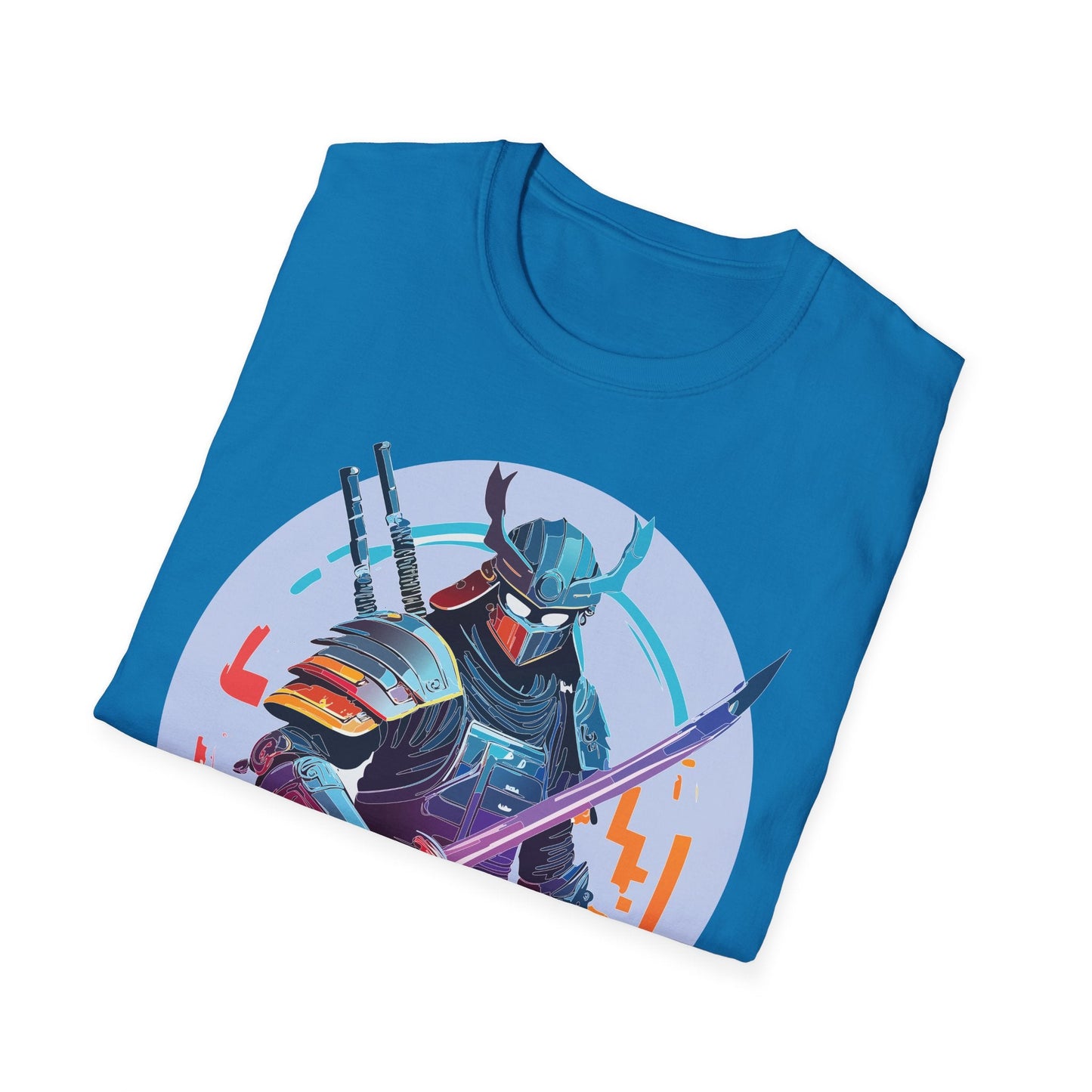 Samurai Shirt Unisex Softstyle Tee 100 Percent Ring Spun Cotton Light 4.5 Oz Graphic Gildan 64000